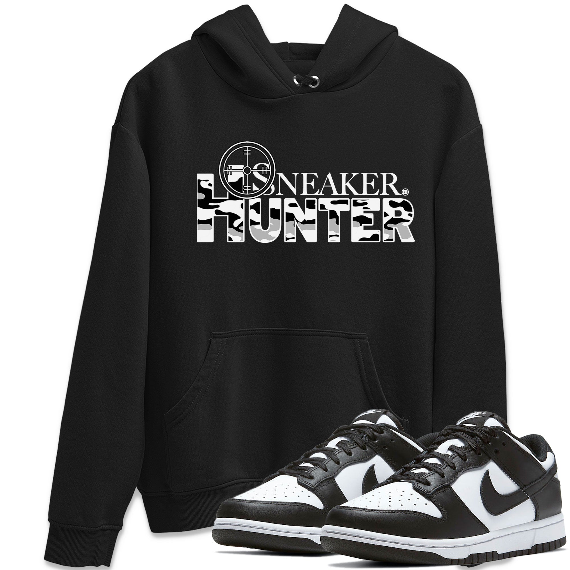 Dunk Panda shirt to match jordans Sneaker Hunter Streetwear Sneaker Shirt Dunk Panda Drip Gear Zone Sneaker Matching Clothing Unisex Black 1 T-Shirt