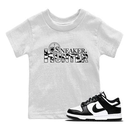 Dunk Panda shirt to match jordans Sneaker Hunter Streetwear Sneaker Shirt Dunk Panda Drip Gear Zone Sneaker Matching Clothing Baby Toddler White 1 T-Shirt