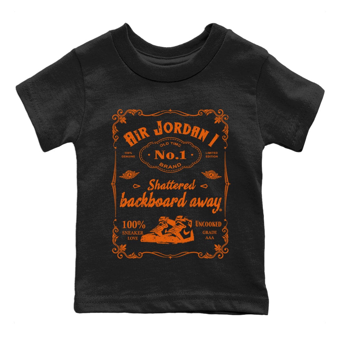 Jordan 1 Shattered Backboard Away Sneaker Matching T-Shirt Sneaker Label Sneaker Tees Jordan 1 Shattered Backboard Away Sneaker Release Tees Kids Shirts