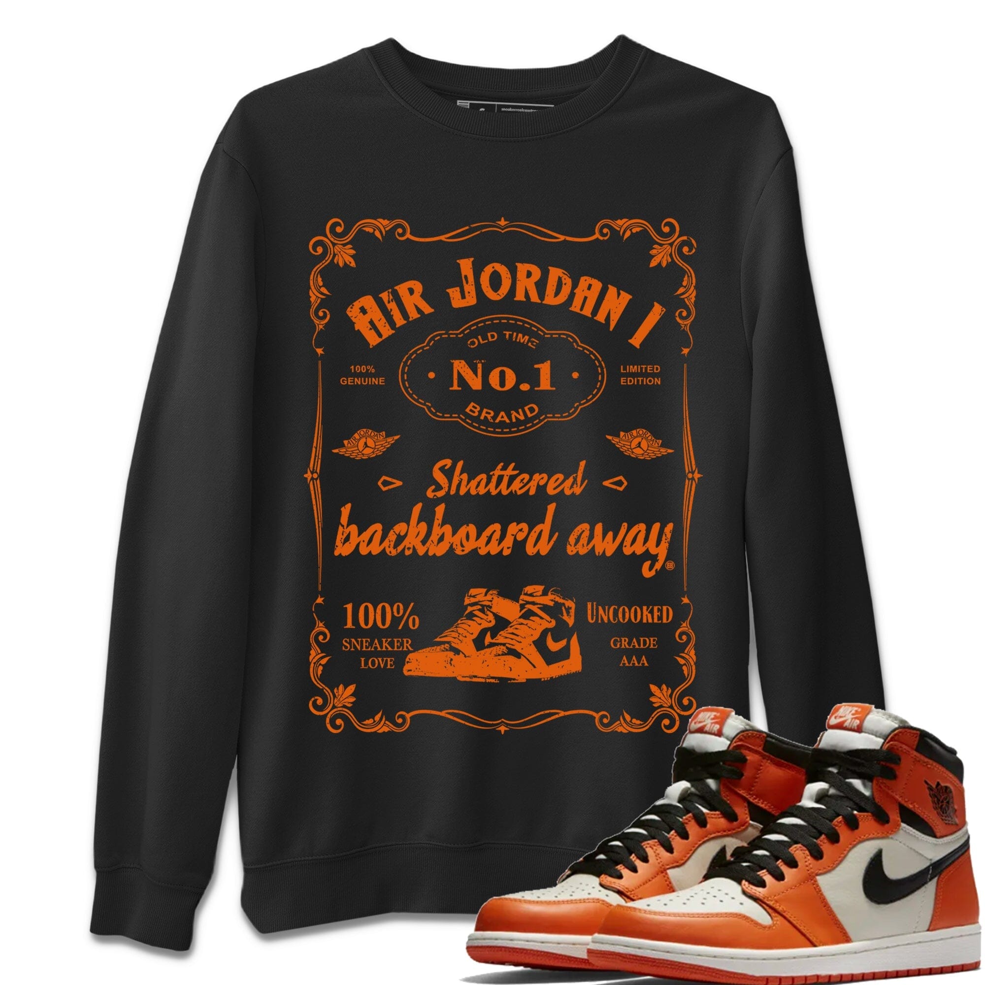 Jordan 1 Shattered Backboard Away Shirt To Match Jordans Sneaker Label Sneaker Tees Jordan 1 Shattered Backboard Away Drip Gear Zone Sneaker Matching Clothing Unisex Shirts