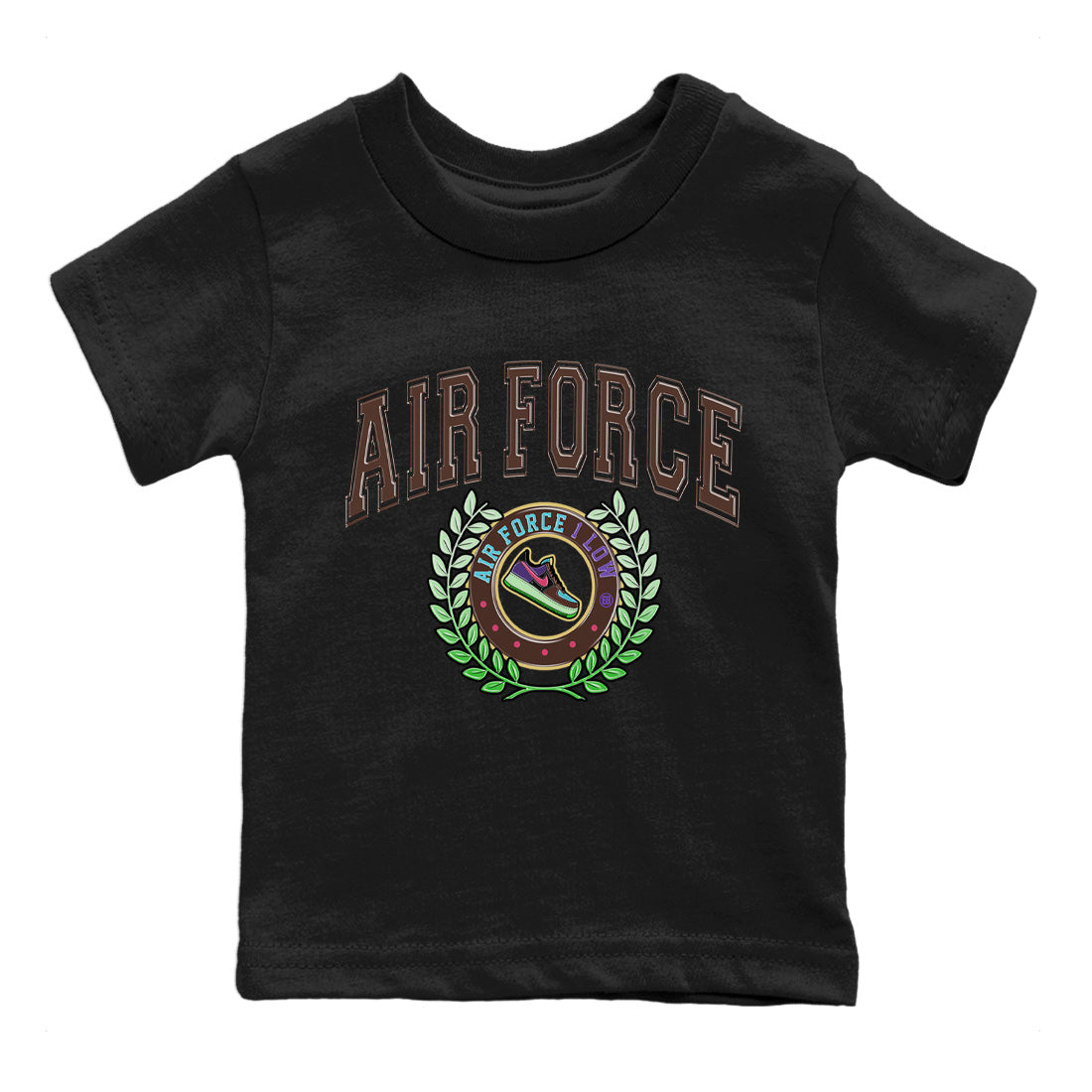 Air Force 1 Undefeated Fauna Brown Sneaker Match Tees Sneaker Letter Sneaker Tees Air Force 1 Undefeated Fauna Brown Jordan to match sneaker T-Shirt Kids Shirts