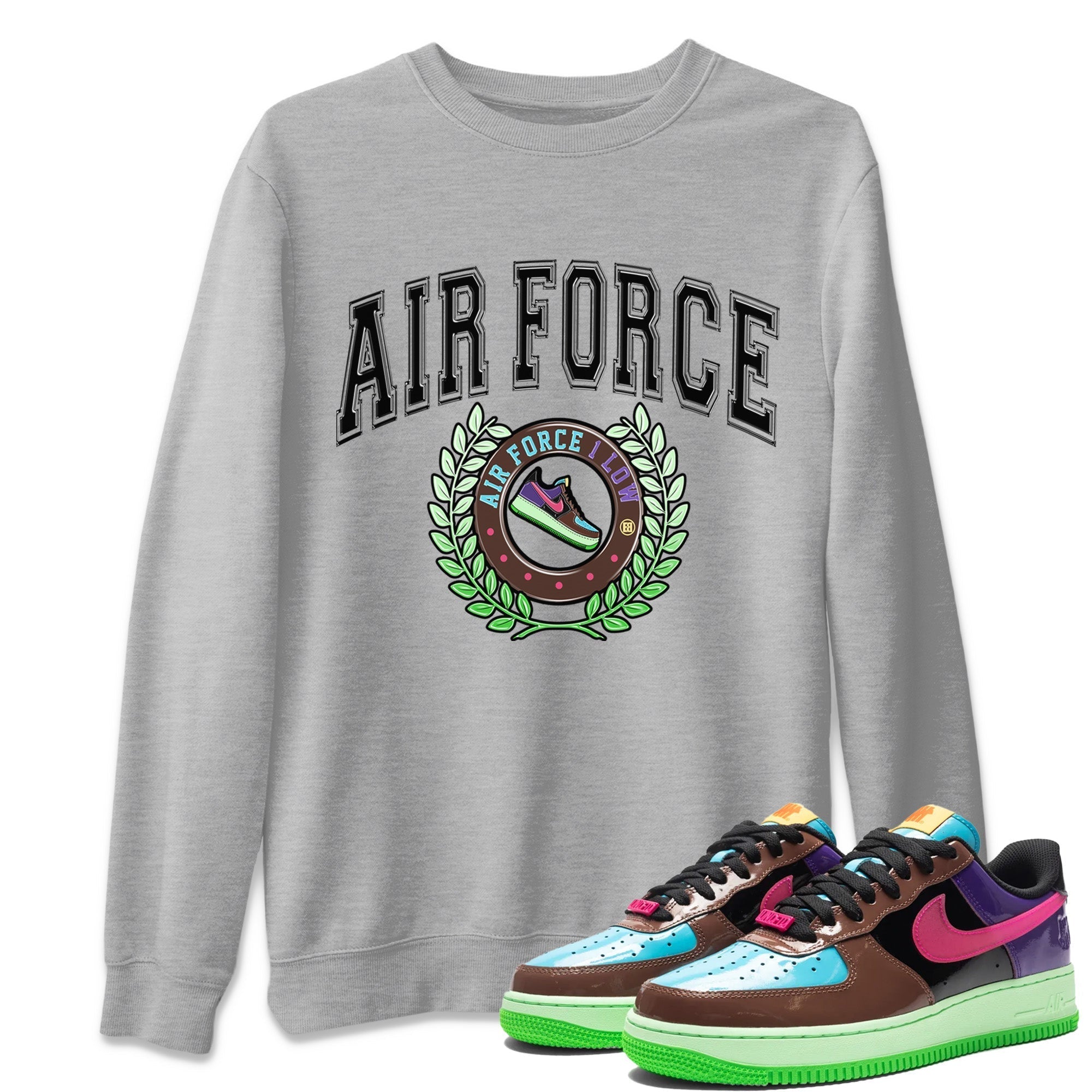 Air Force 1 Undefeated Fauna Brown Sneaker Match Tees Sneaker Letter Sneaker Tees Air Force 1 Undefeated Fauna Brown Jordan to match sneaker T-Shirt Crew Neck Shirts