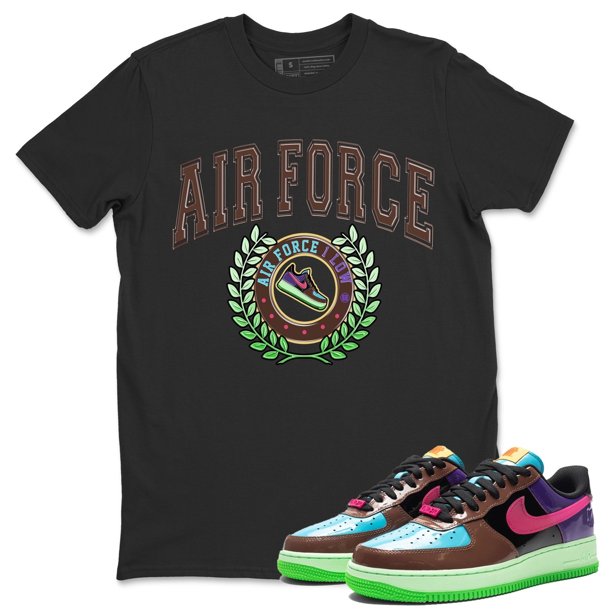 Air Force 1 Undefeated Fauna Brown Sneaker Match Tees Sneaker Letter Sneaker Tees Air Force 1 Undefeated Fauna Brown Jordan to match sneaker T-Shirt Crew Neck Shirts