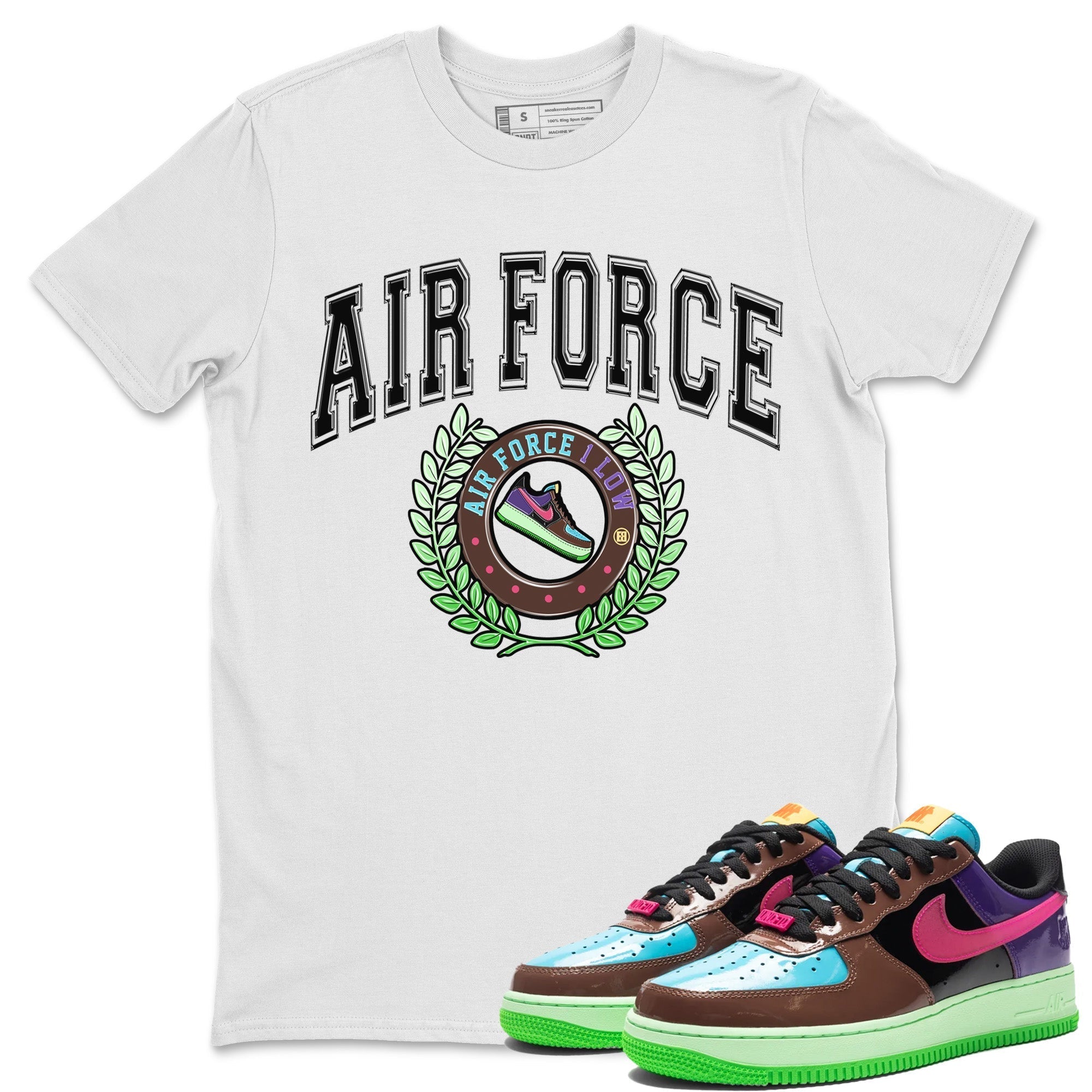 Air Force 1 Undefeated Fauna Brown Sneaker Match Tees Sneaker Letter Sneaker Tees Air Force 1 Undefeated Fauna Brown Jordan to match sneaker T-Shirt Crew Neck Shirts