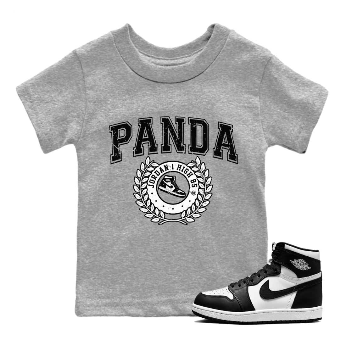 Jordan 1 Black White Sneaker Matching T-Shirt Sneaker Letter Sneaker Tees Jordan 1 Black White Sneaker Release Tees Kids Shirts
