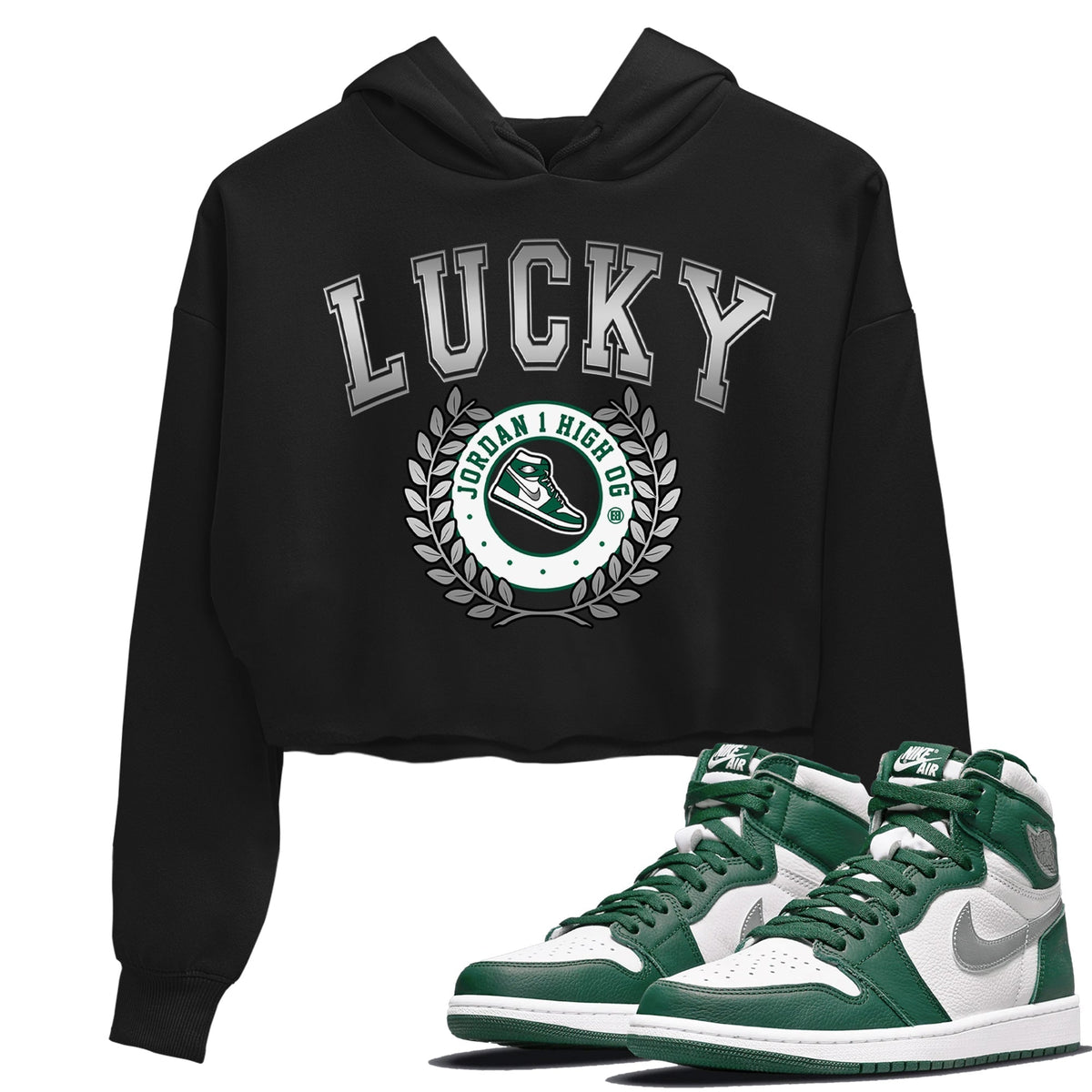 Jordan 1 Gorge Green Sneaker Matching T-Shirt Sneaker Letter Sneaker Tees Jordan 1 Gorge Green Sneaker Release Tees Women's Shirts