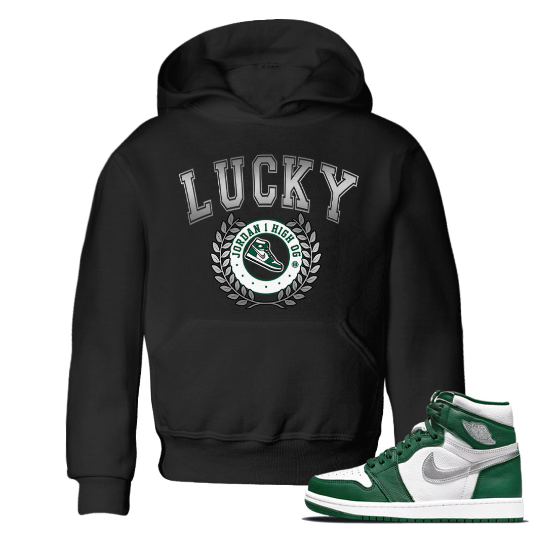 Jordan 1 Gorge Green Sneaker Matching T-Shirt Sneaker Letter Sneaker Tees Jordan 1 Gorge Green Sneaker Release Tees Kids Shirts