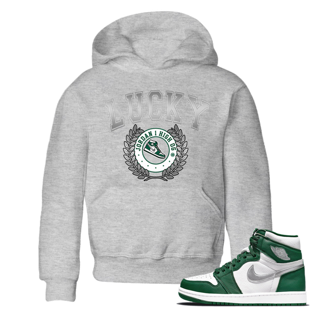 Jordan 1 Gorge Green Sneaker Matching T-Shirt Sneaker Letter Sneaker Tees Jordan 1 Gorge Green Sneaker Release Tees Kids Shirts