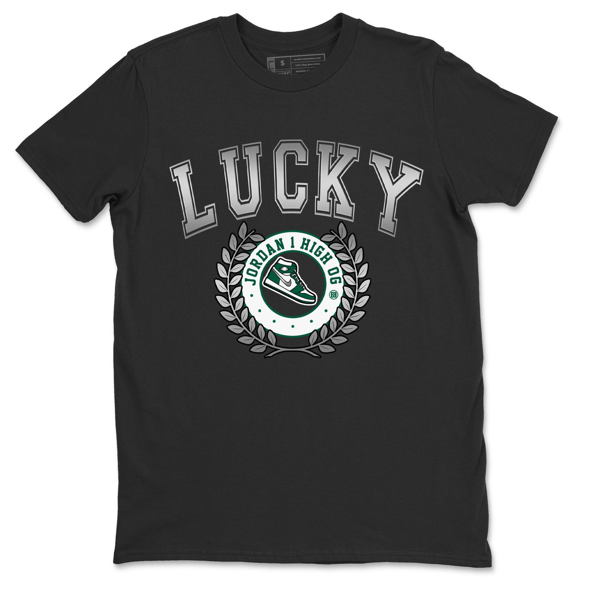 Jordan 1 Gorge Green Sneaker Matching T-Shirt Sneaker Letter Sneaker Tees Jordan 1 Gorge Green Sneaker Release Tees Crew Neck Tees