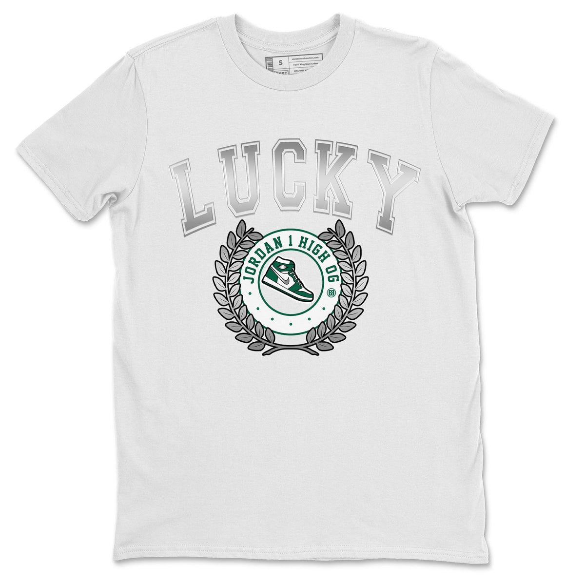 Jordan 1 Gorge Green Sneaker Matching T-Shirt Sneaker Letter Sneaker Tees Jordan 1 Gorge Green Sneaker Release Tees Crew Neck Tees