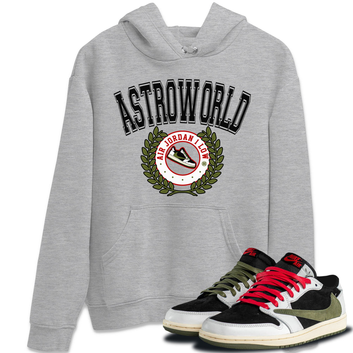 Jordan 1 Travis Scott Olive Shirt To Match Jordans Sneaker Letter Sneaker Tees Jordan 1 Travis Scott Olive Drip Gear Zone Sneaker Matching Clothing Unisex Shirts