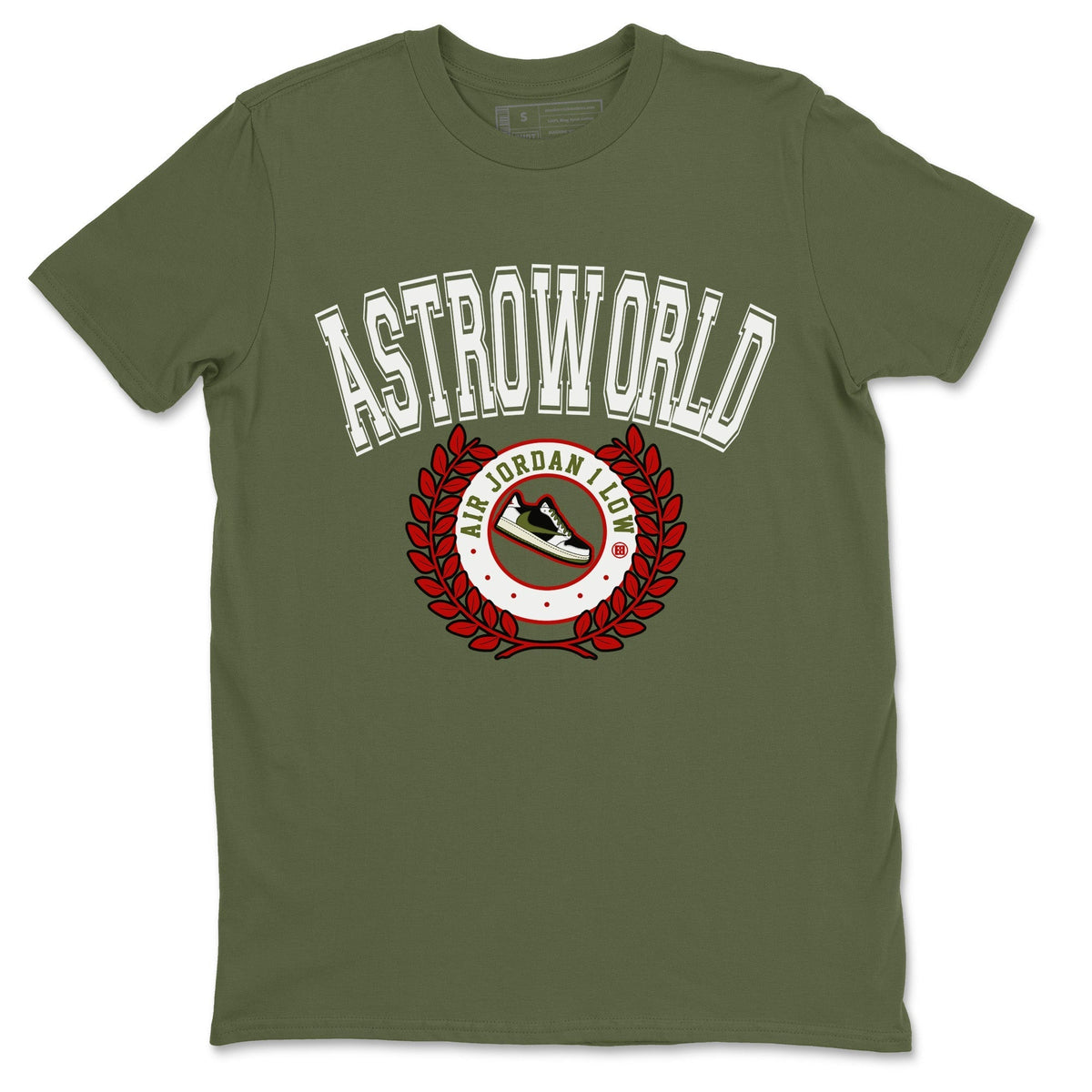 Jordan 1 Travis Scott Olive Shirt To Match Jordans Sneaker Letter Sneaker Tees Jordan 1 Travis Scott Olive Drip Gear Zone Sneaker Matching Clothing Unisex Shirts
