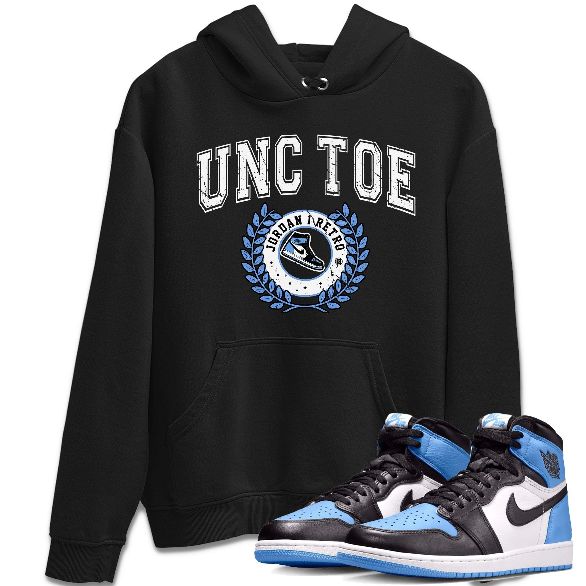Air Jordan 1 Retro High OG UNC Toe shirt to match jordans Sneaker Letter Streetwear Sneaker Shirt UNC Toe 1s Drip Gear Zone Sneaker Matching Clothing Unisex Black 1 T-Shirt