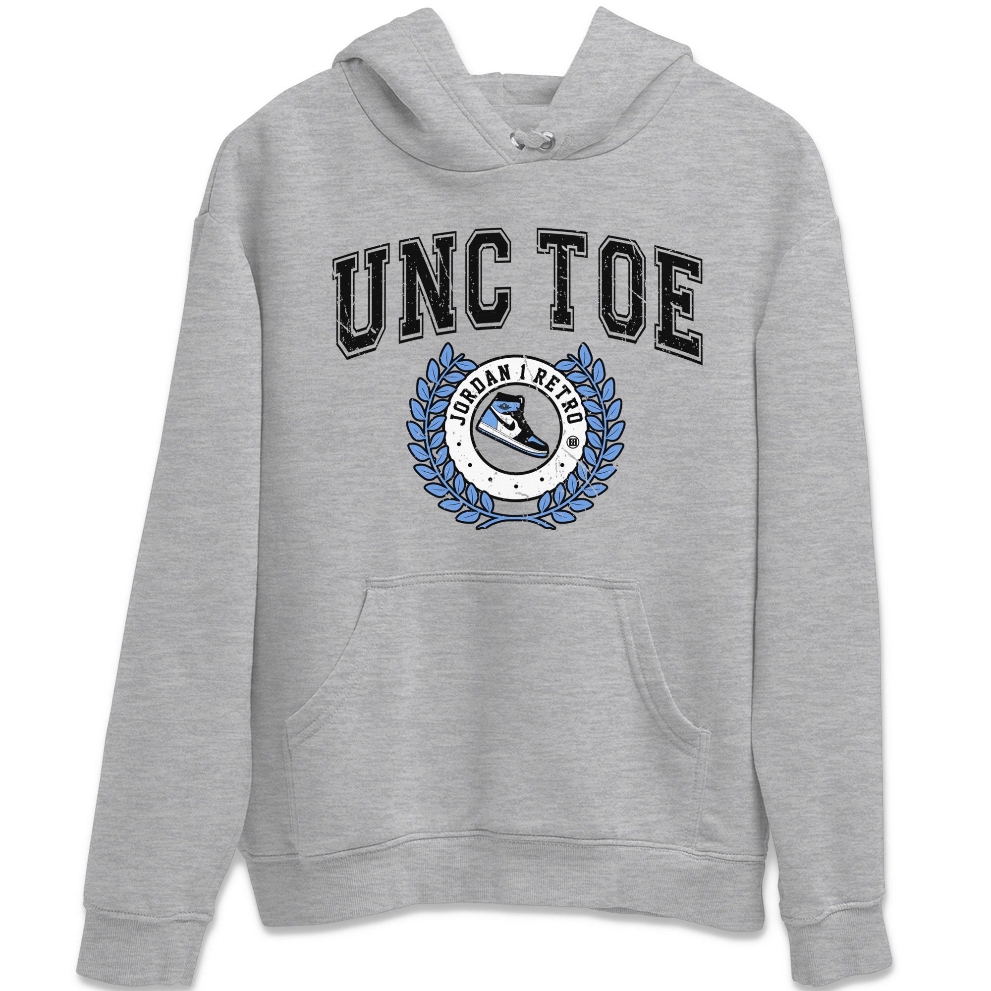 Air Jordan 1 Retro High OG UNC Toe shirt to match jordans Sneaker Letter Streetwear Sneaker Shirt UNC Toe 1s Drip Gear Zone Sneaker Matching Clothing Unisex Heather Grey 2 T-Shirt