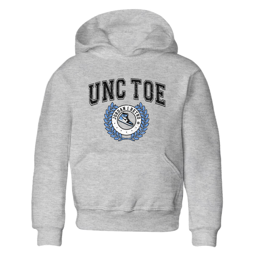 Air Jordan 1 Retro High OG UNC Toe shirt to match jordans Sneaker Letter Streetwear Sneaker Shirt UNC Toe 1s Drip Gear Zone Sneaker Matching Clothing Baby Toddler Heather Grey 2 T-Shirt