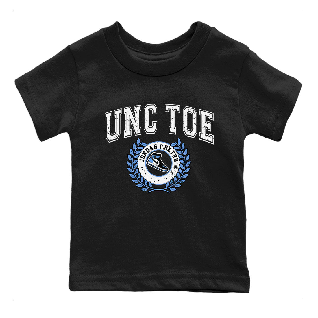 Air Jordan 1 Retro High OG UNC Toe shirt to match jordans Sneaker Letter Streetwear Sneaker Shirt UNC Toe 1s Drip Gear Zone Sneaker Matching Clothing Baby Toddler Black 2 T-Shirt