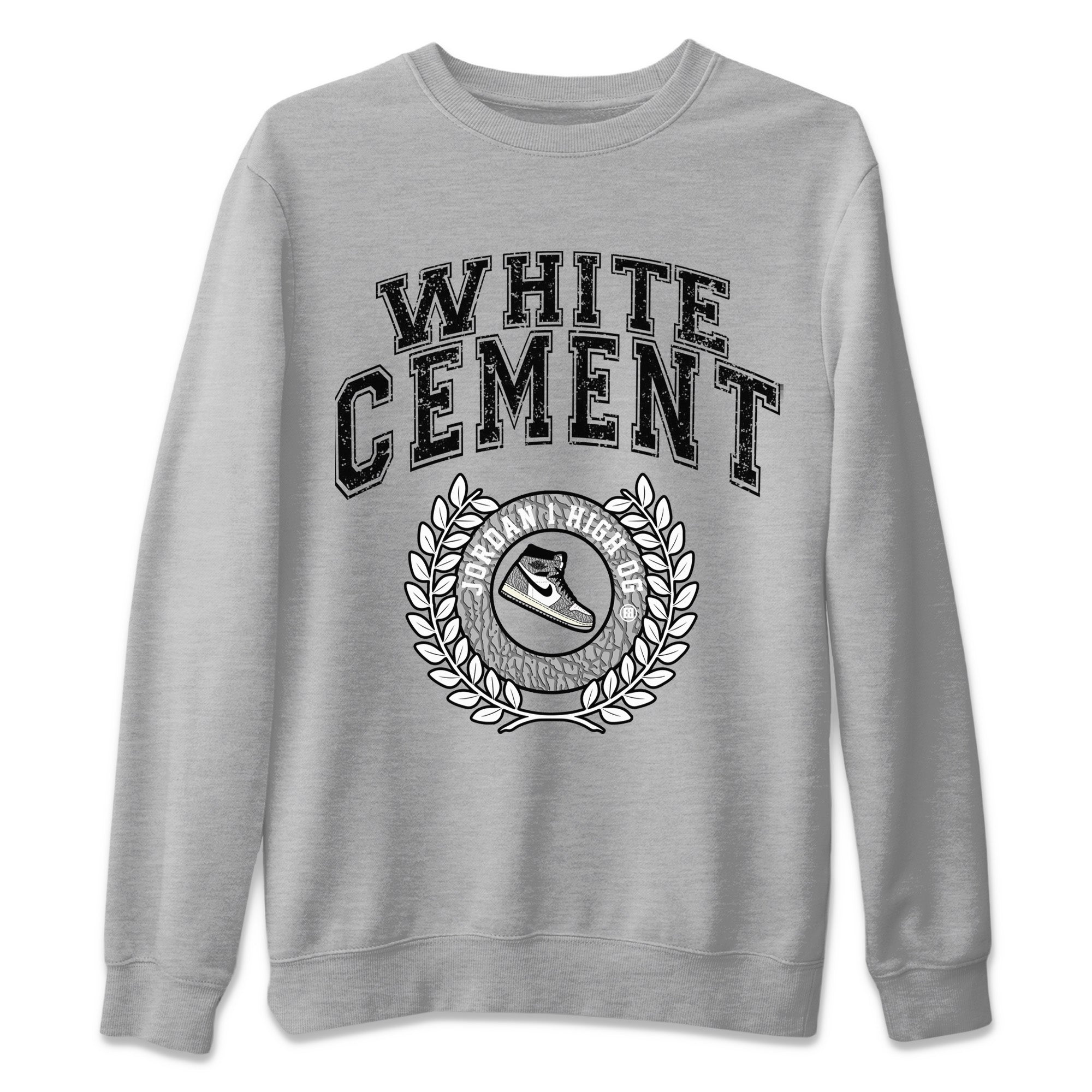 Jordan 1 White Cement Shirt To Match Jordans Sneaker Letter Sneaker Tees Jordan 1 White Cement Drip Gear Zone Sneaker Matching Clothing Unisex Shirts