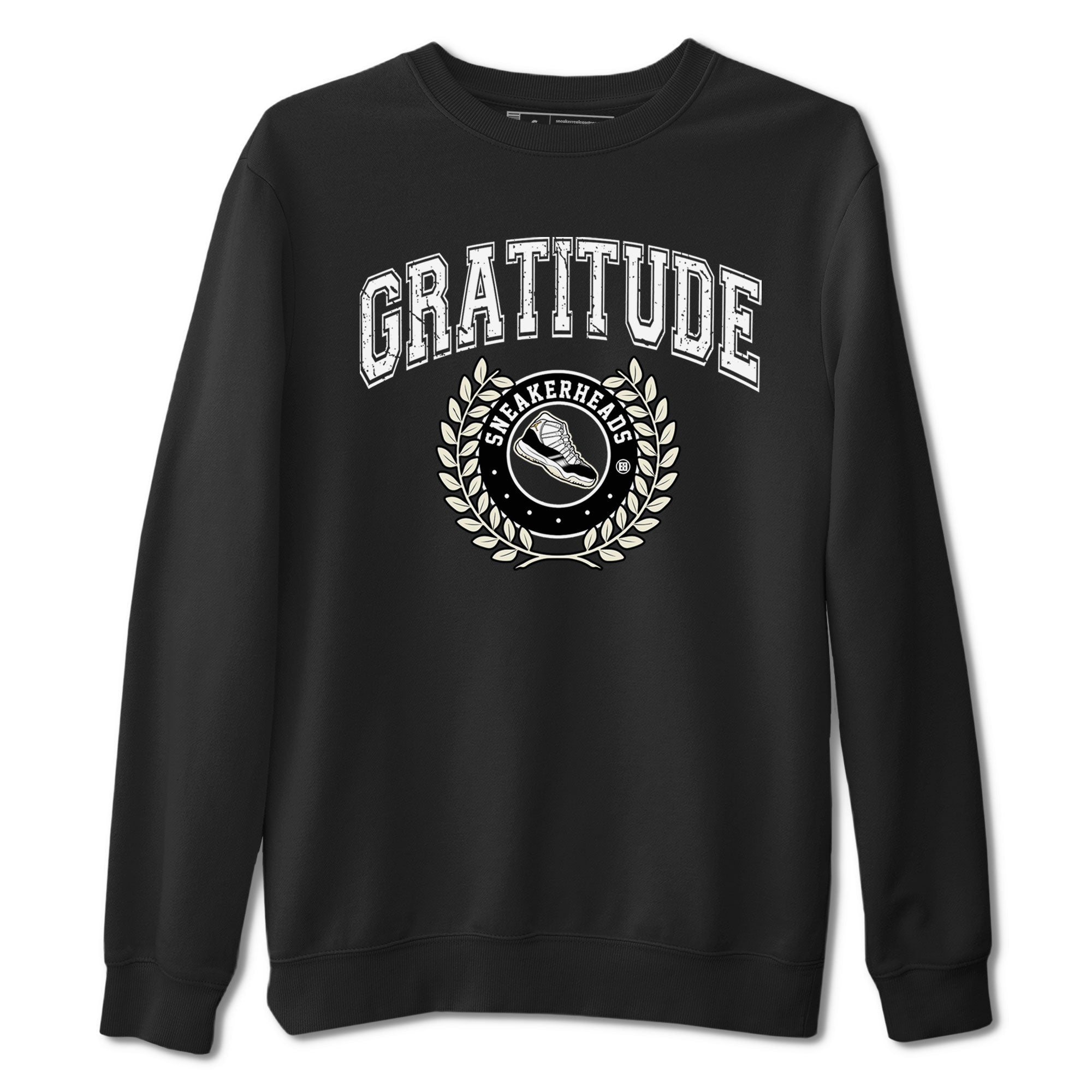 Air Jordan 11 Retro Gratitude shirt to match jordans Sneaker Letter sneaker match tees Air Jordan 11 Gratitude Drip Gear Zone Unisex Black 2 T-Shirt
