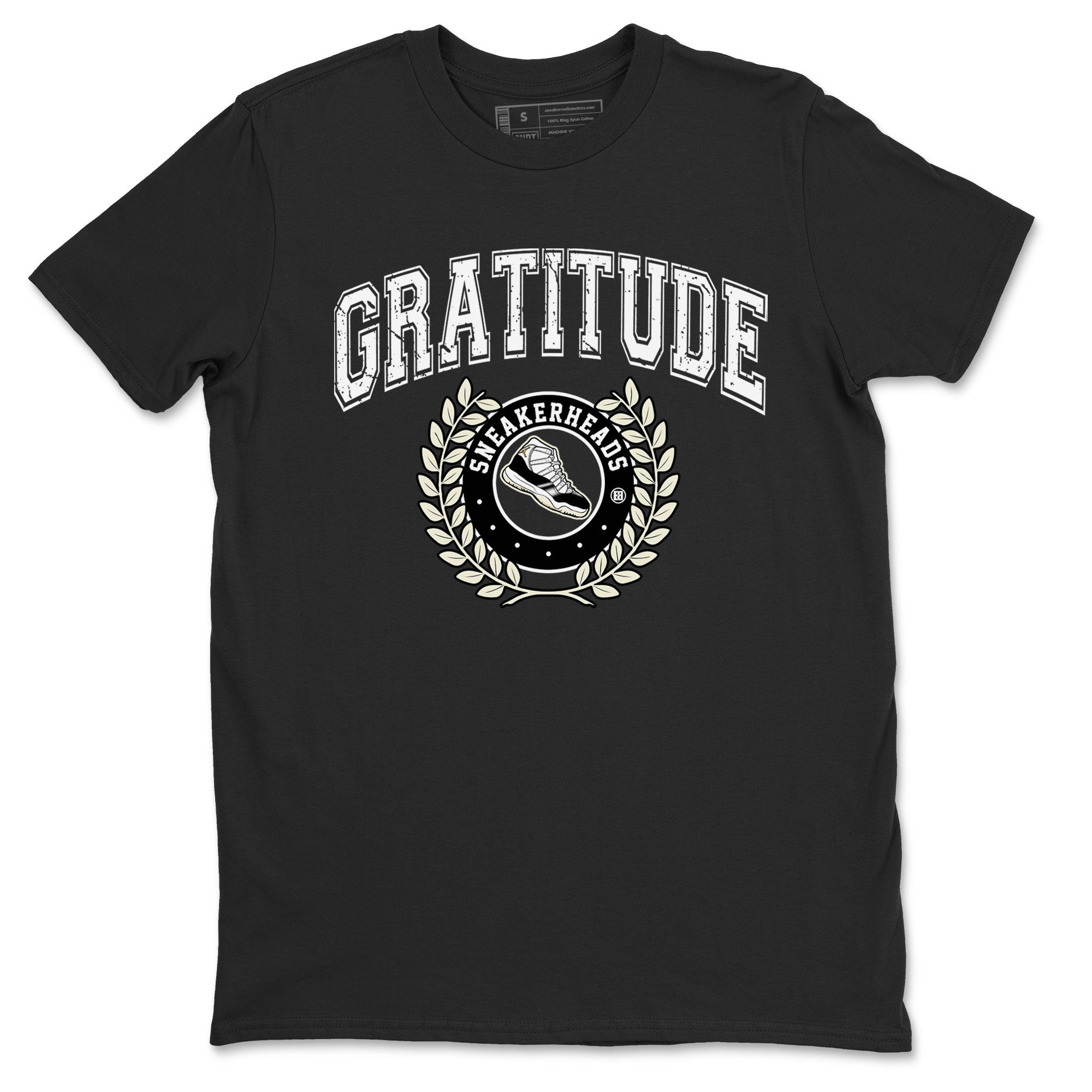 Air Jordan 11 Retro Gratitude shirt to match jordans Sneaker Letter sneaker match tees Air Jordan 11 Gratitude Drip Gear Zone Unisex Black 2 T-Shirt