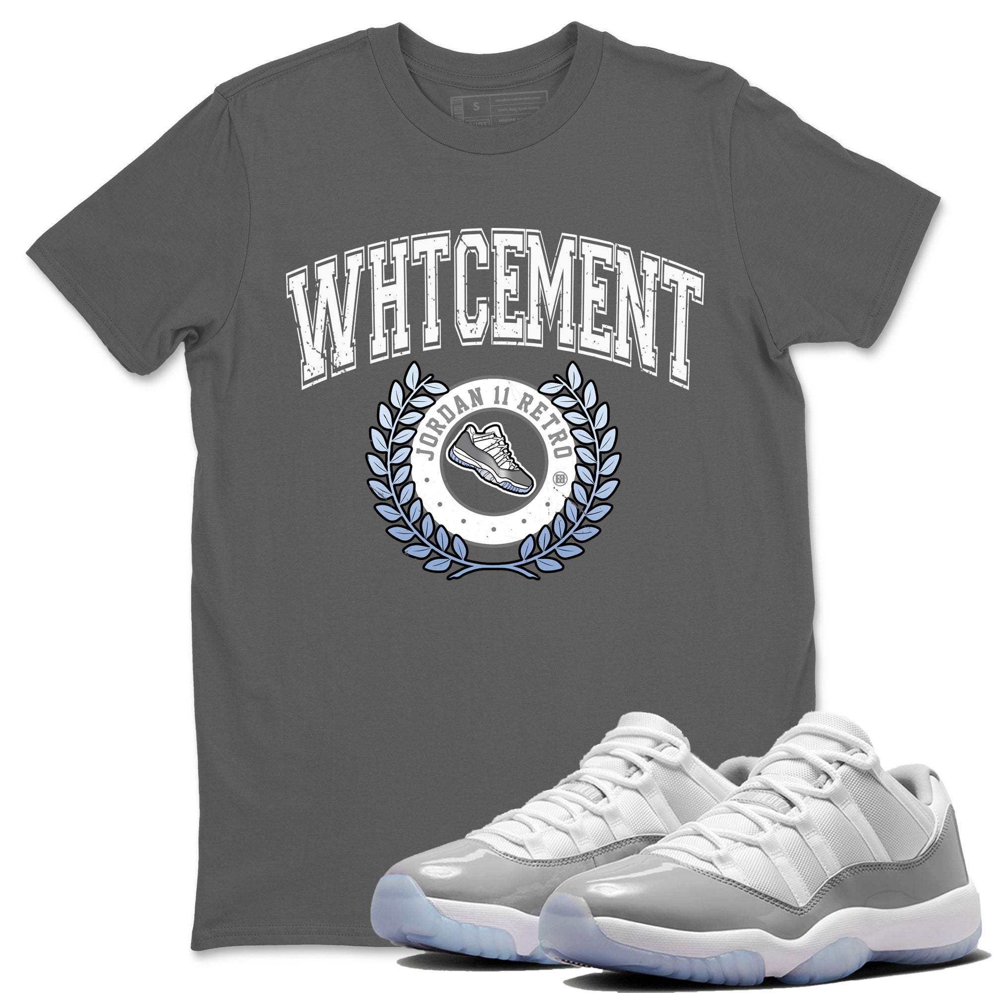 Air Jordan 11 White Cement Sneaker Match Tees Sneaker Letter Streetwear Sneaker Shirt Air Jordan 11 Cement Grey Sneaker Release Tees Unisex Shirts Cool Grey 1