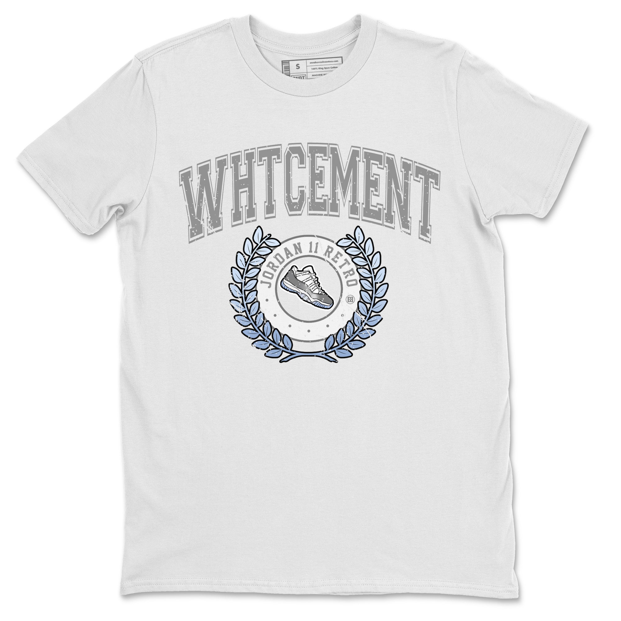 Air Jordan 11 White Cement Sneaker Match Tees Sneaker Letter Streetwear Sneaker Shirt Air Jordan 11 Cement Grey Sneaker Release Tees Unisex Shirts White 2