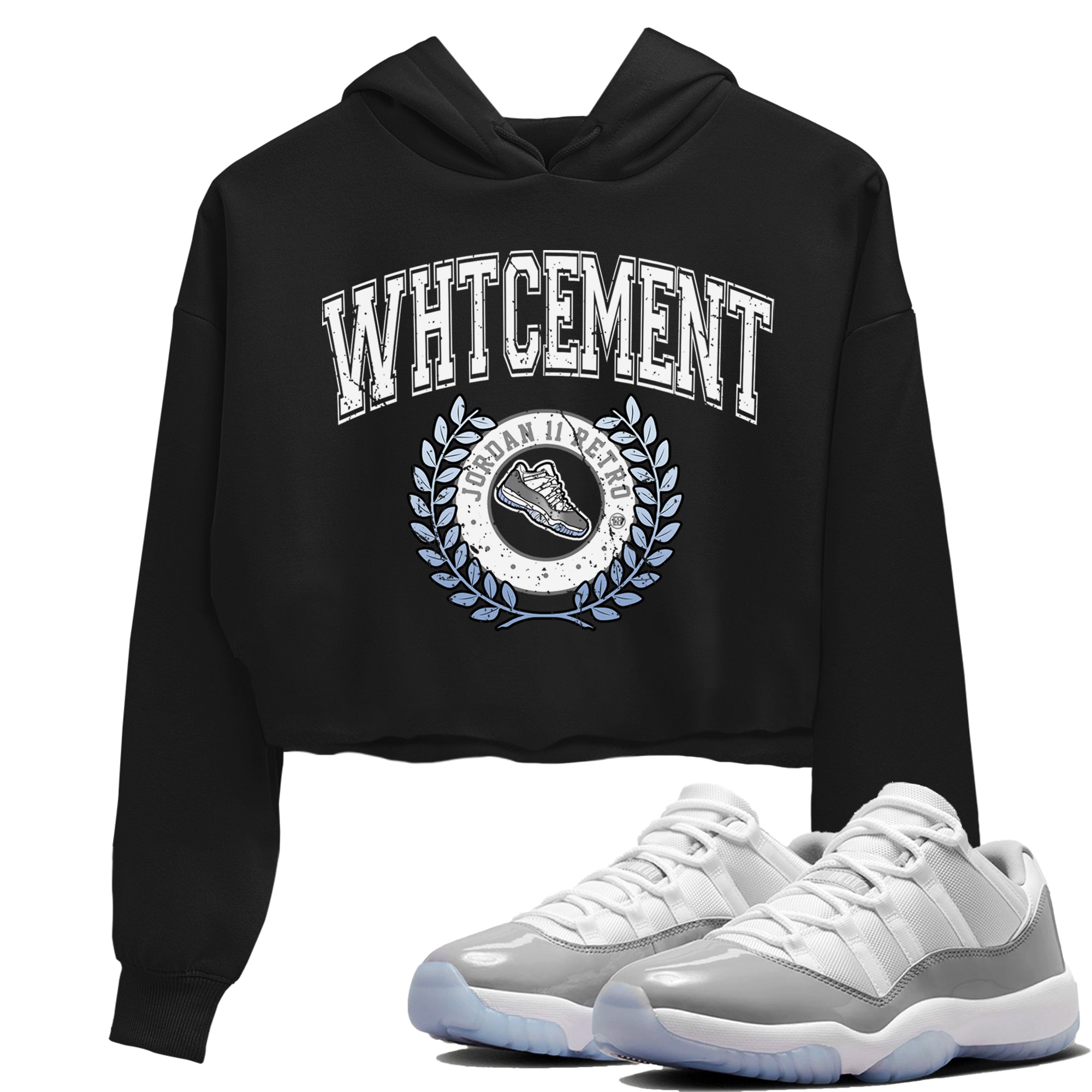 Air Jordan 11 White Cement Sneaker Match Tees Sneaker Letter Streetwear Sneaker Shirt Air Jordan 11 Cement Grey Sneaker Release Tees Women's Shirts Black 1