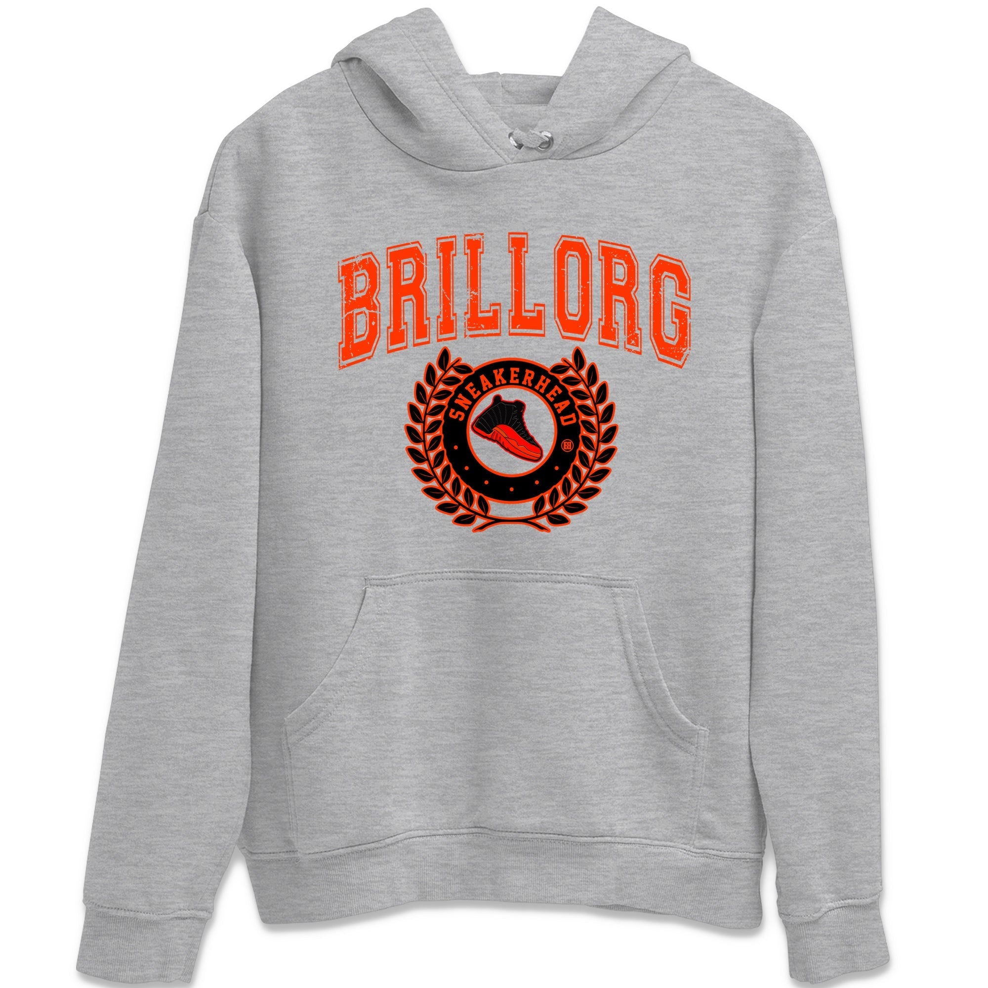Air Jordan 12 Brilliant Orange Sneaker Match Tees Sneaker Letter Streetwear Sneaker Shirt Air Jordan 12 Orange Sneaker Release Tees Unisex Shirts Heather Grey 2