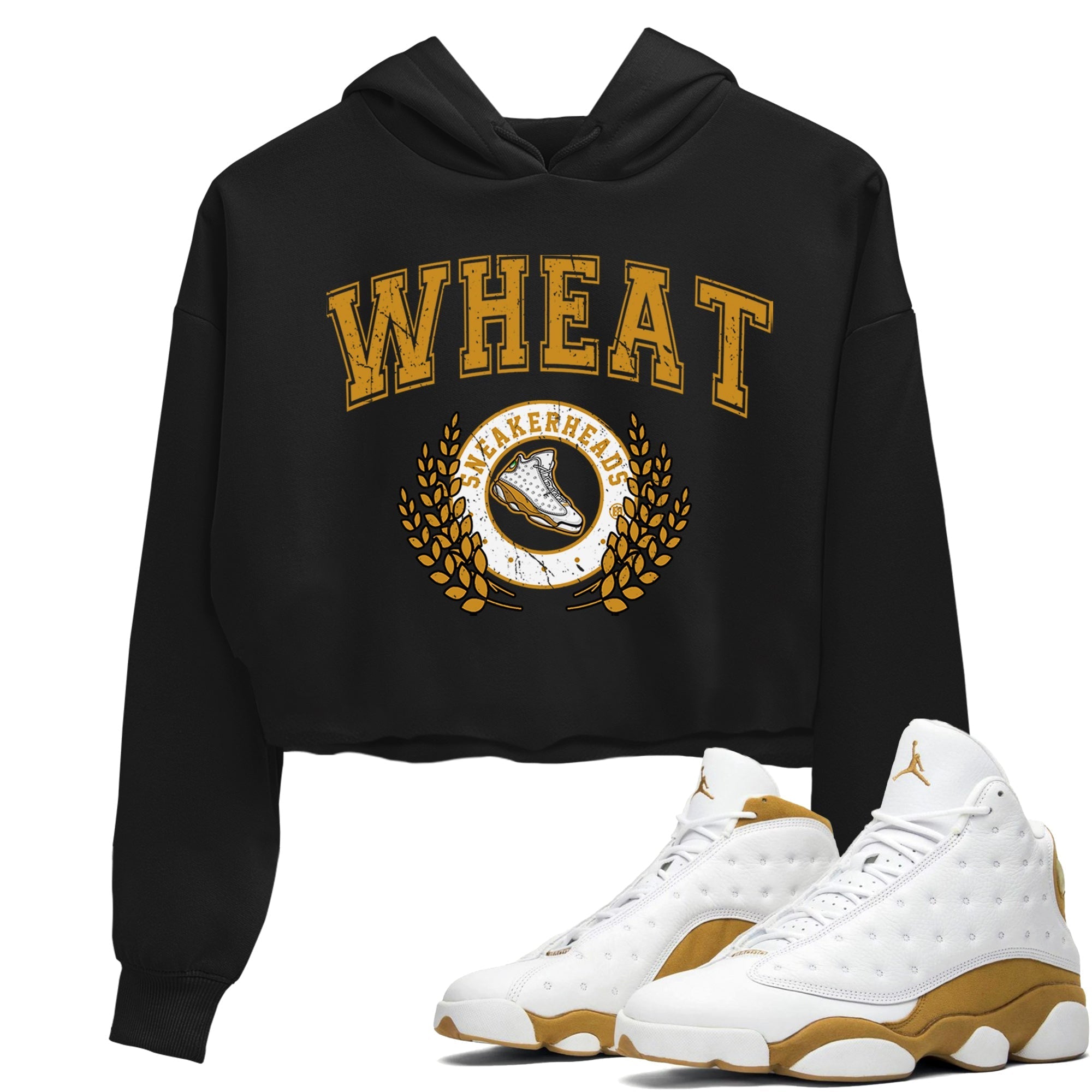 Jordan Retro 13 Wheat Sneaker Matching Tee Sneaker Letter Streetwear Sneaker Shirt Air Jordan 13 Wheat Sneaker Release Tees Women's Shirts Black 1