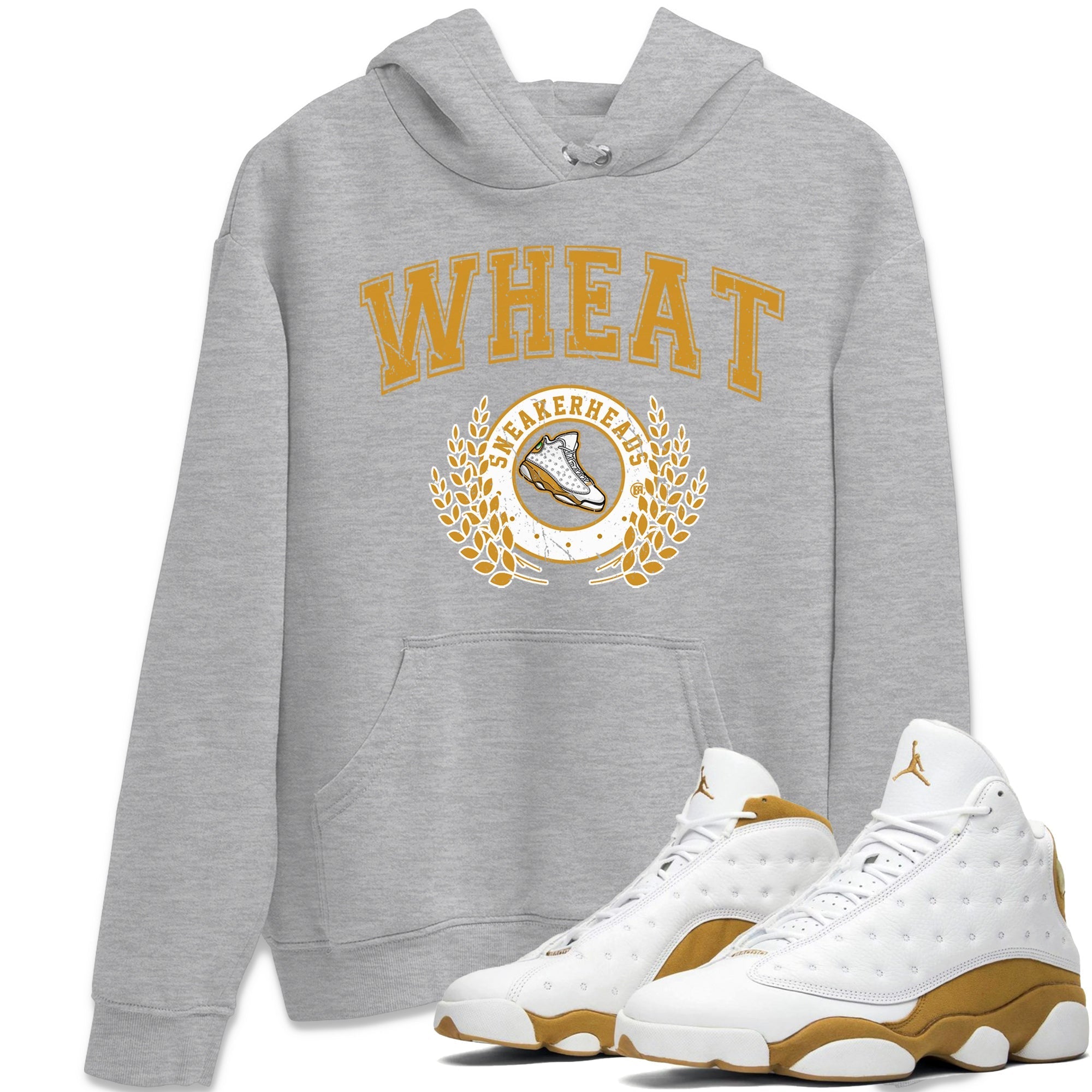 Jordan Retro 13 Wheat Sneaker Matching Tee Sneaker Letter Streetwear Sneaker Shirt Air Jordan 13 Wheat Sneaker Release Tees Unisex Shirts Heather Grey 1