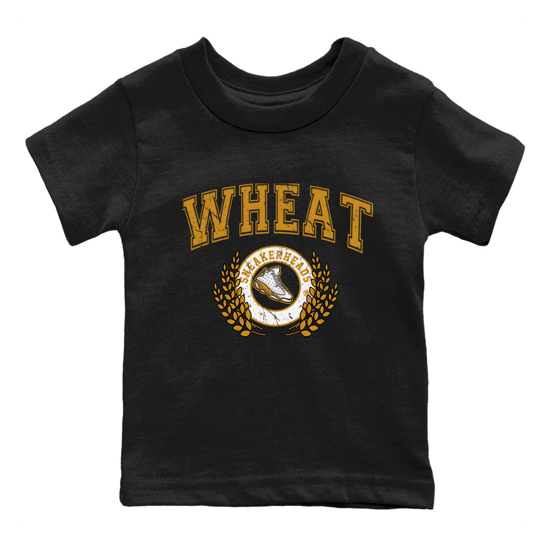 Jordan Retro 13 Wheat Sneaker Matching Tee Sneaker Letter Streetwear Sneaker Shirt Air Jordan 13 Wheat Sneaker Release Tees Kids Shirts Black 2