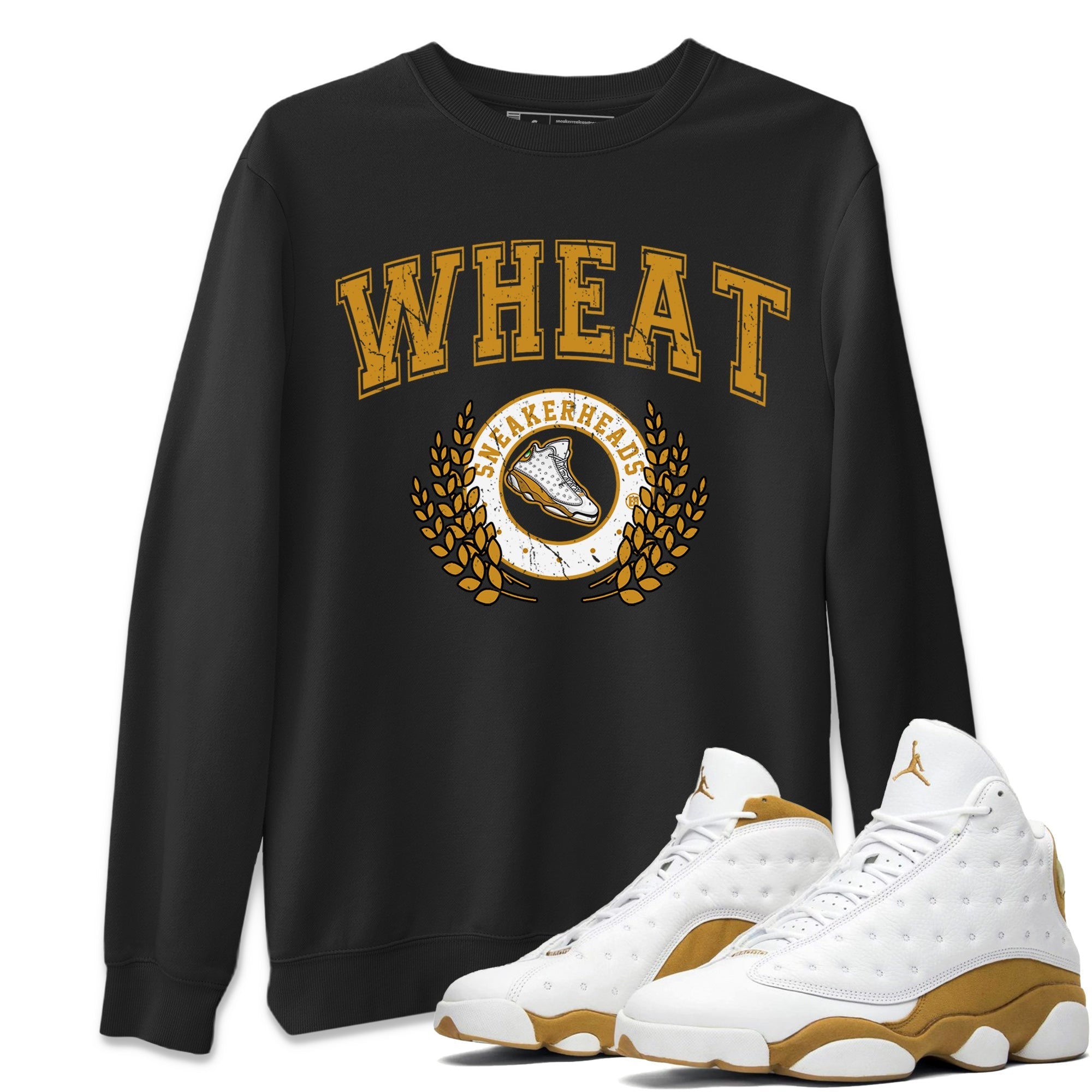 Jordan Retro 13 Wheat Sneaker Matching Tee Sneaker Letter Streetwear Sneaker Shirt Air Jordan 13 Wheat Sneaker Release Tees Unisex Shirts Black 1