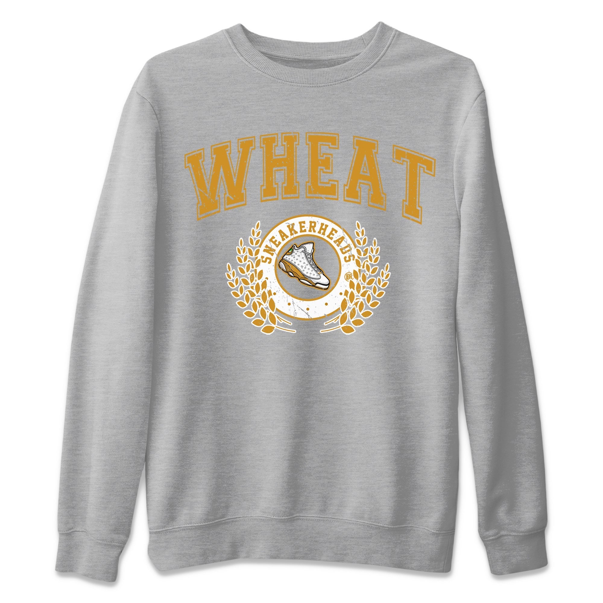 Jordan Retro 13 Wheat Sneaker Matching Tee Sneaker Letter Streetwear Sneaker Shirt Air Jordan 13 Wheat Sneaker Release Tees Unisex Shirts Heather Grey 2