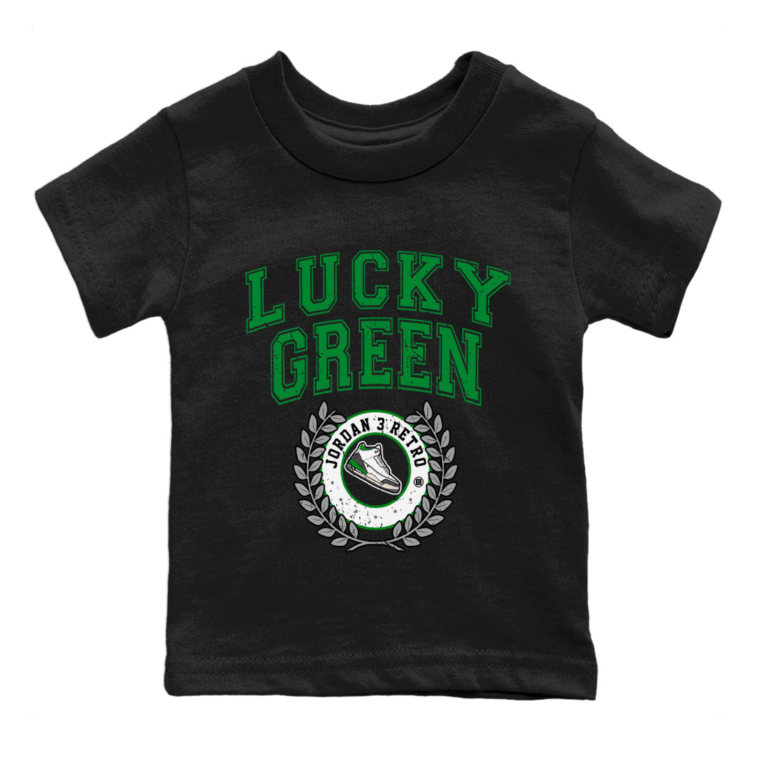 Jordan 3 Lucky Green Sneaker Matching T-Shirt Sneaker Letter Sneaker Tees Jordan 3 Lucky Green Sneaker Release Tees Kids Shirts