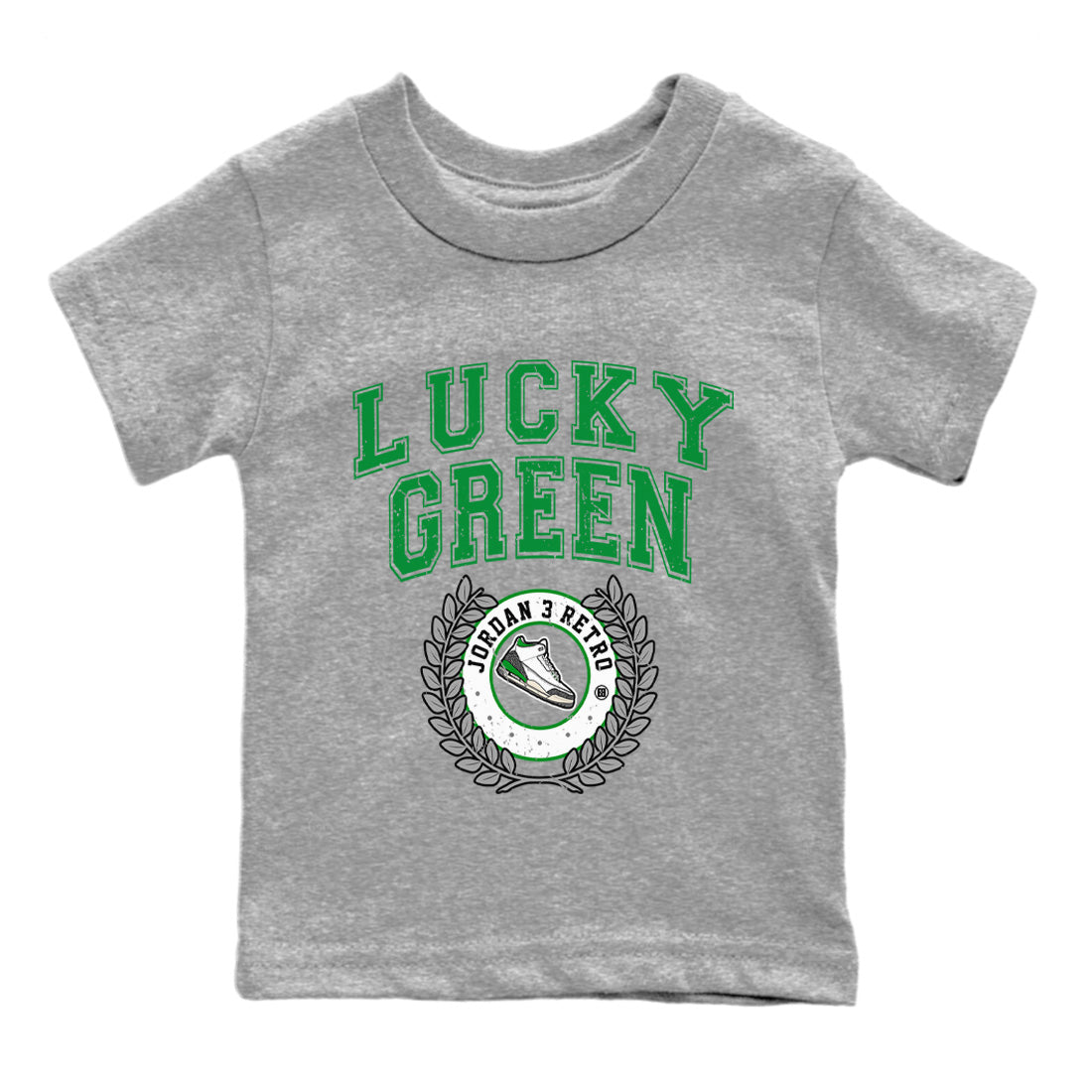 Jordan 3 Lucky Green Sneaker Matching T-Shirt Sneaker Letter Sneaker Tees Jordan 3 Lucky Green Sneaker Release Tees Kids Shirts