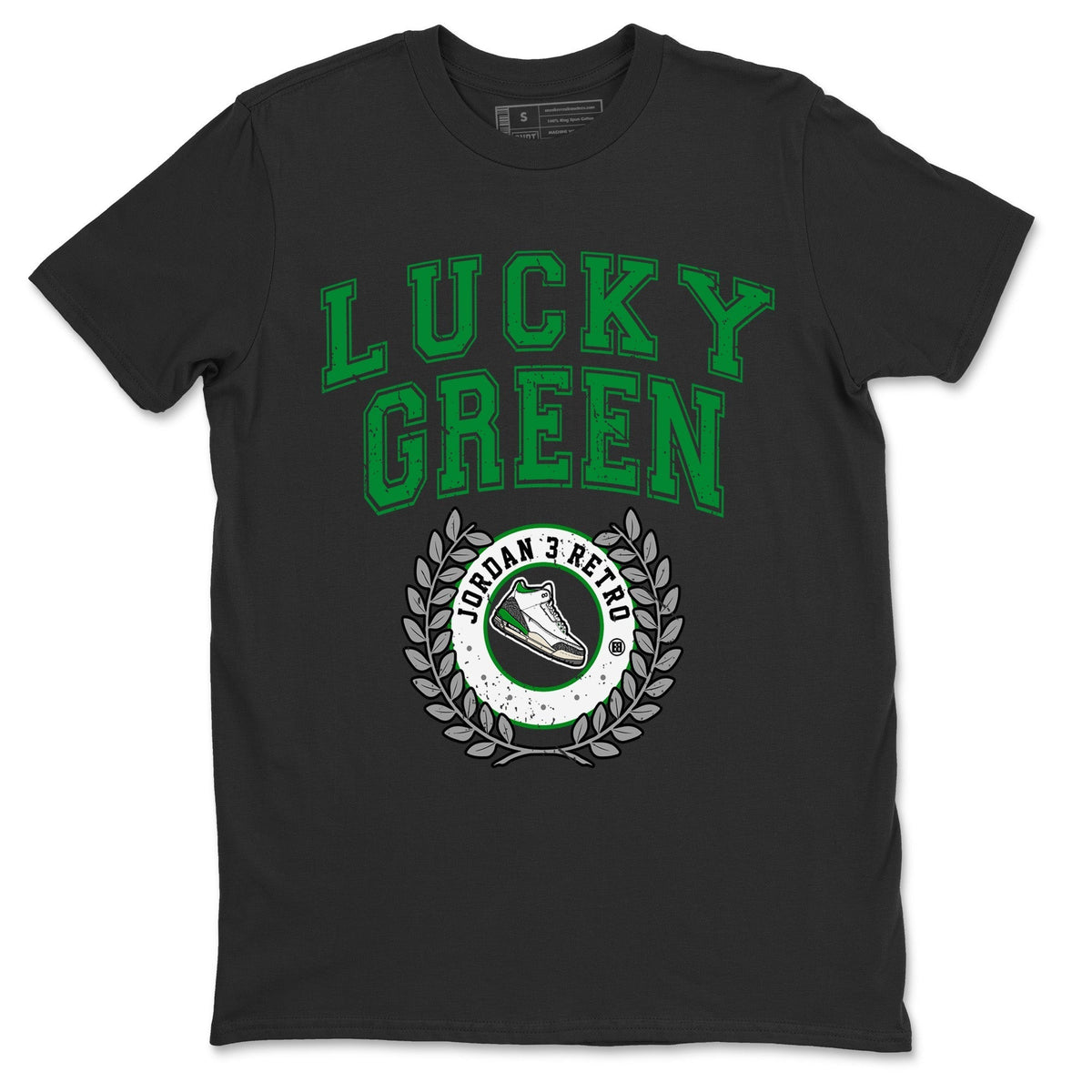 Jordan 3 Lucky Green Sneaker Matching T-Shirt Sneaker Letter Sneaker Tees Jordan 3 Lucky Green Sneaker Release Tees Crew Neck Tees