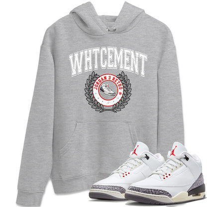 Air Jordan 3 White Cement Shirt To Match Jordans Sneaker Letter Sneaker Tees Air Jordan 3 Retro White Cement Drip Gear Zone Sneaker Matching Clothing Unisex Shirts Heather Grey 1