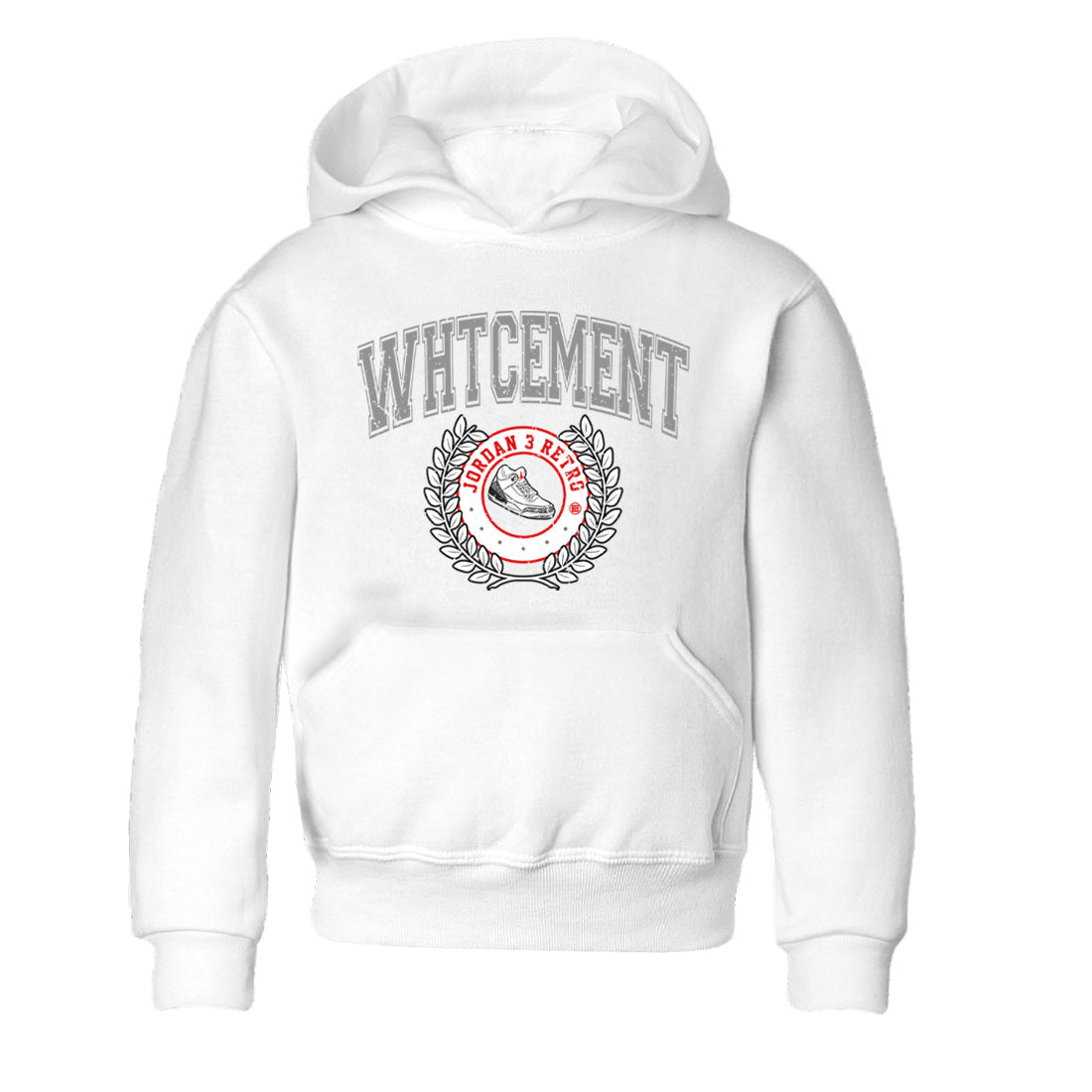 Air Jordan 3 White Cement Shirt To Match Jordans Sneaker Letter Sneaker Tees Air Jordan 3 Retro White Cement Drip Gear Zone Sneaker Matching Clothing Kids Shirts White 2