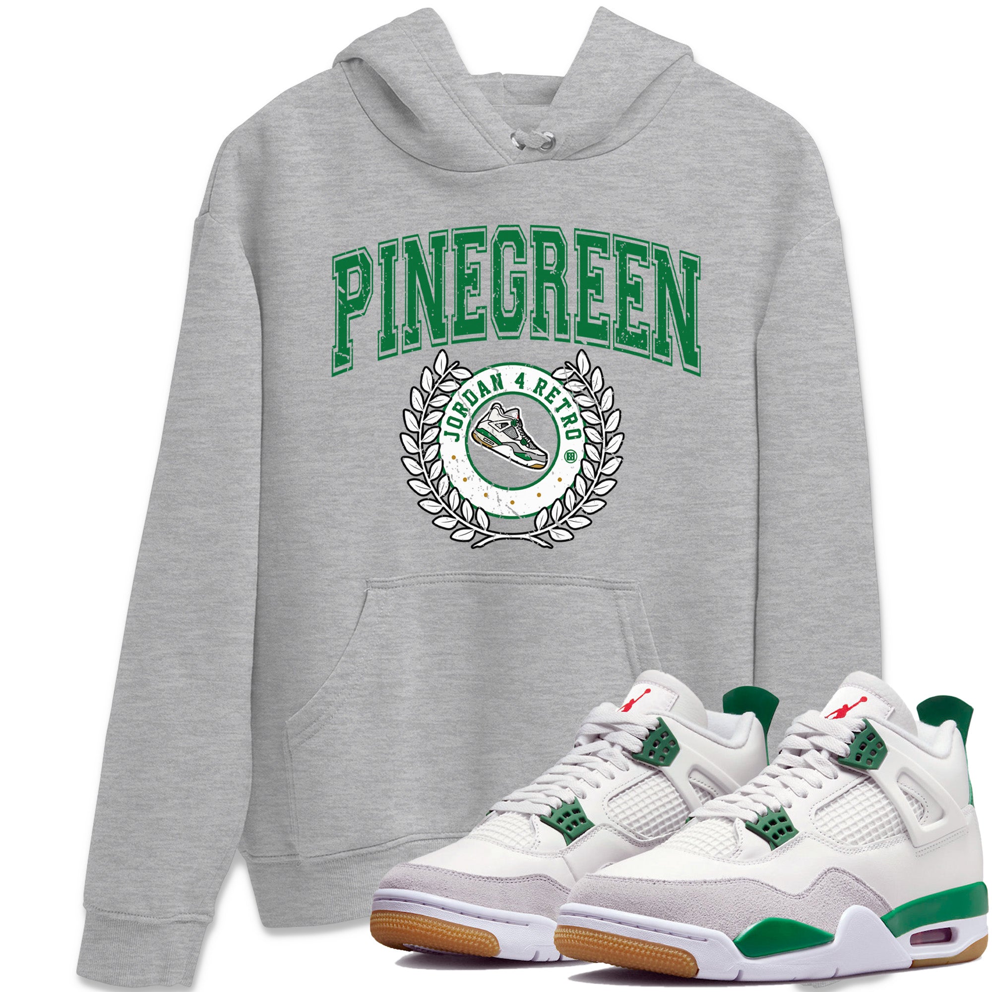 Air Jordan 4 Pine Green Sneaker Match Tees Sneaker Letter Streetwear Sneaker Shirt Nike SB Air Jordan 4 Pine Green Sneaker Release Tees Unisex Shirts Heather Grey 1