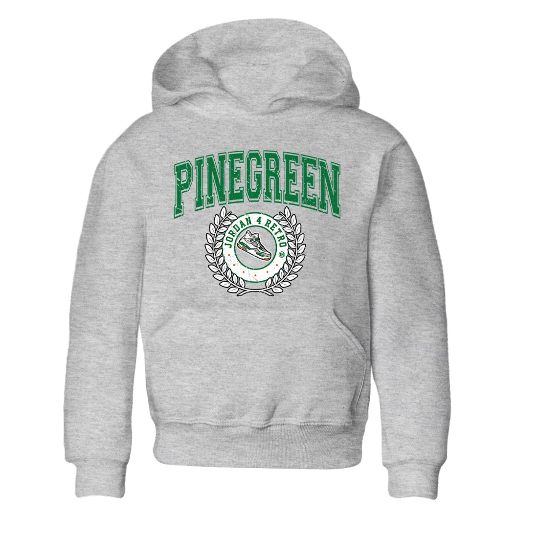 Air Jordan 4 Pine Green Sneaker Match Tees Sneaker Letter Streetwear Sneaker Shirt Nike SB Air Jordan 4 Pine Green Sneaker Release Tees Kids Shirts Heather Grey 2