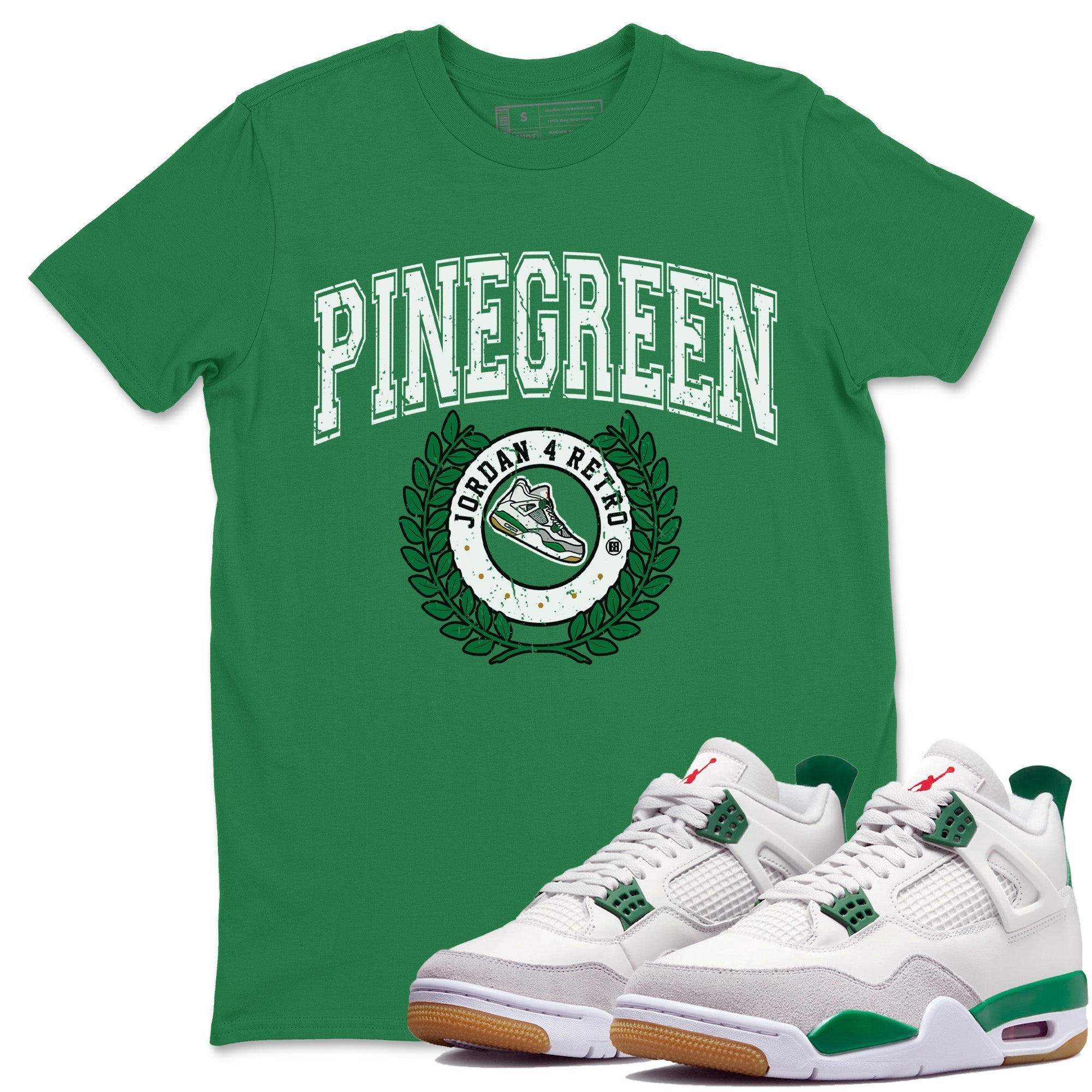 Air Jordan 4 Pine Green Sneaker Letter Crew Neck Streetwear Sneaker Shirt Nike SB Air Jordan 4 Pine Green Sneaker T-Shirts Washing and Care Tip