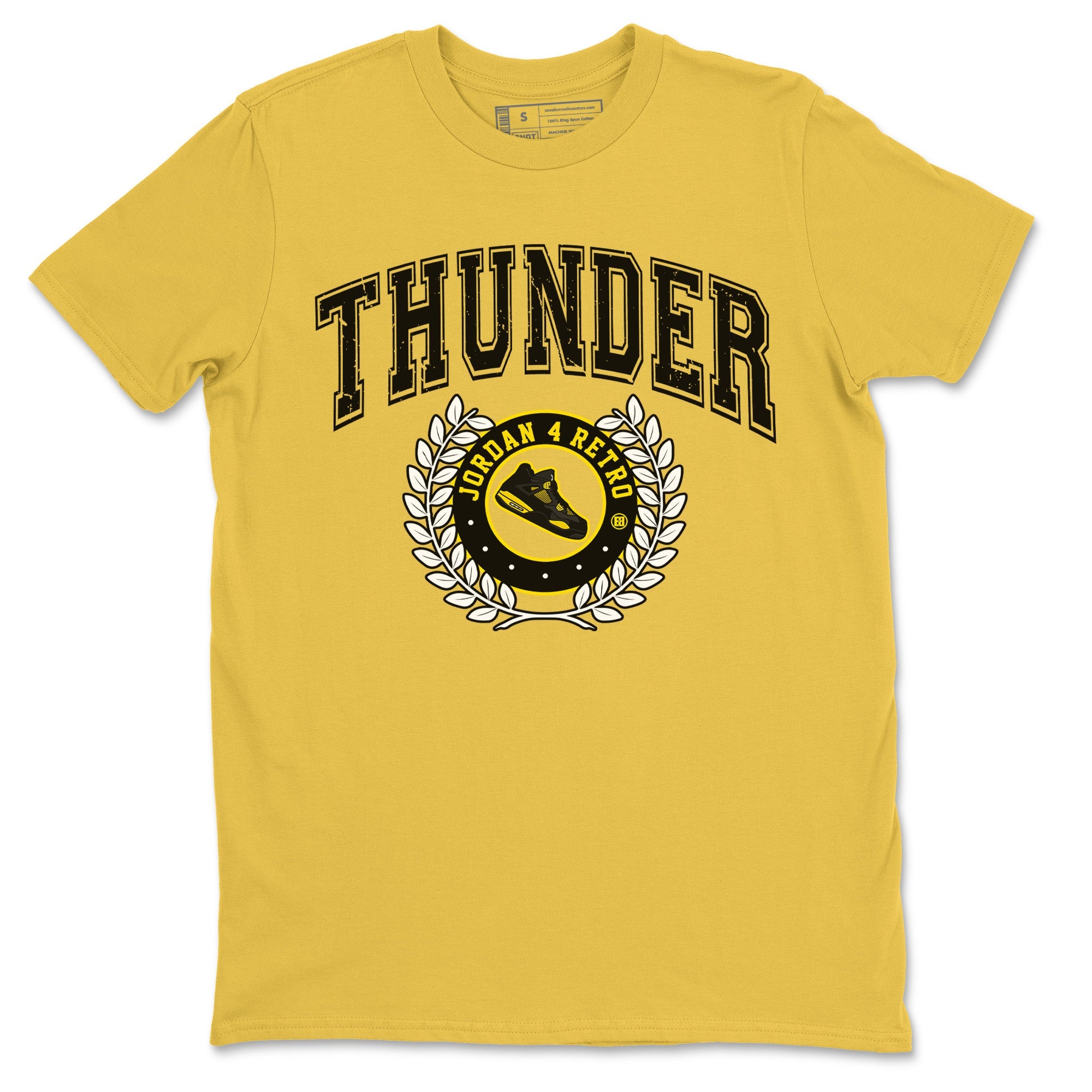 Sneaker Letter Unisex Tops - Air Jordan 4 Thunder