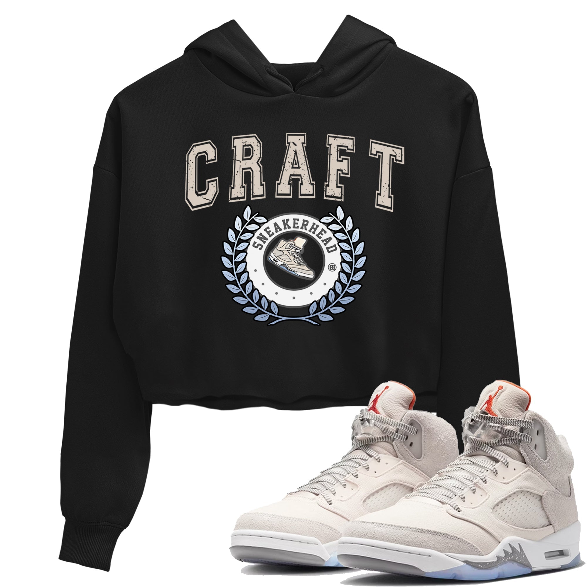 Air Jordan 5 Craft Sneaker Match Tees Sneaker Letter Streetwear Sneaker Shirt Air Jordan 5 Craft Shirt Women's Shirts Black 1