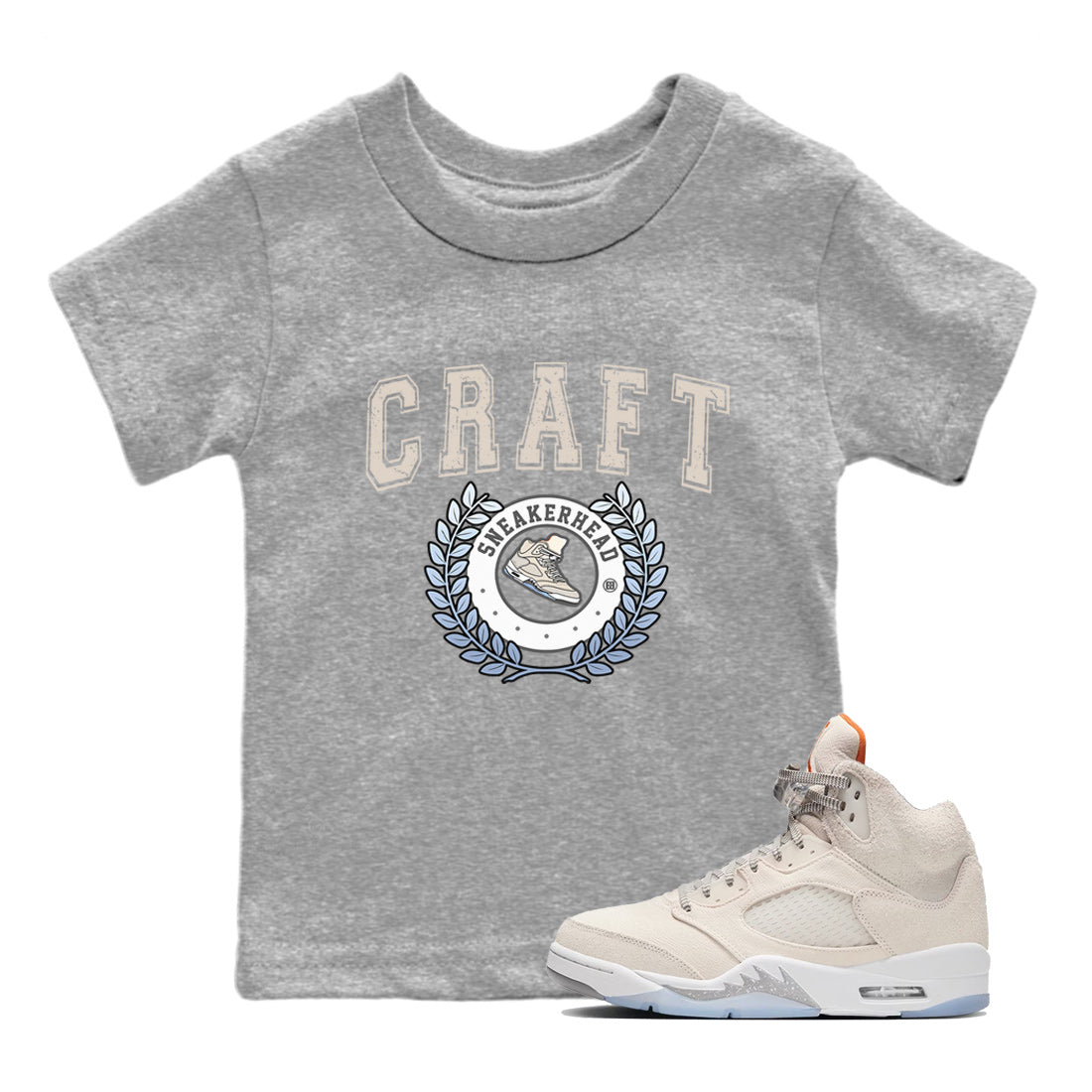 Air Jordan 5 Craft Sneaker Letter Baby and Kids Streetwear Sneaker Shirt Air Jordan 5 Craft Kids Streetwear Sneaker Shirt Size Chart