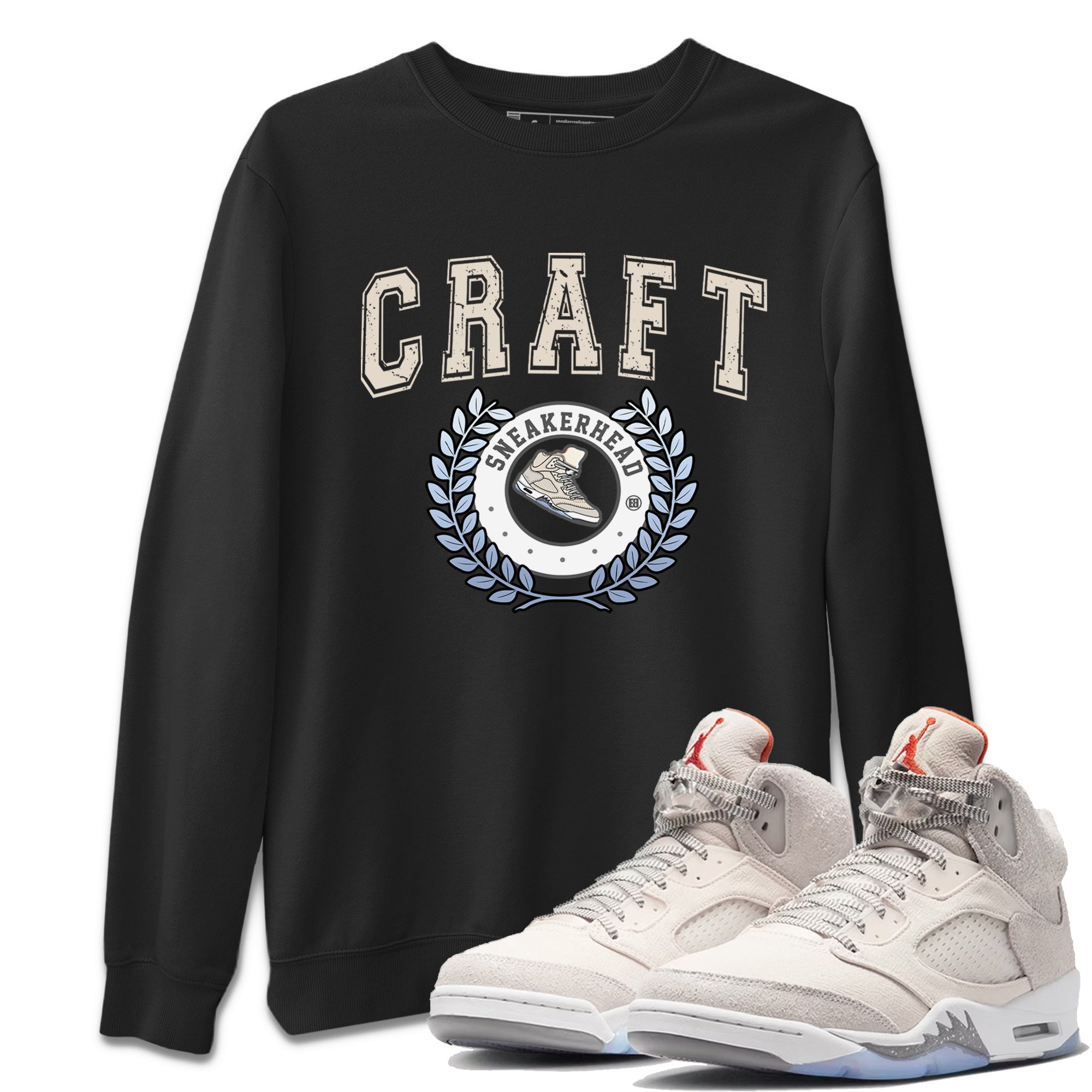 Air Jordan 5 Craft Sneaker Match Tees Sneaker Letter Streetwear Sneaker Shirt Air Jordan 5 Craft Shirt Unisex Shirts Black 1