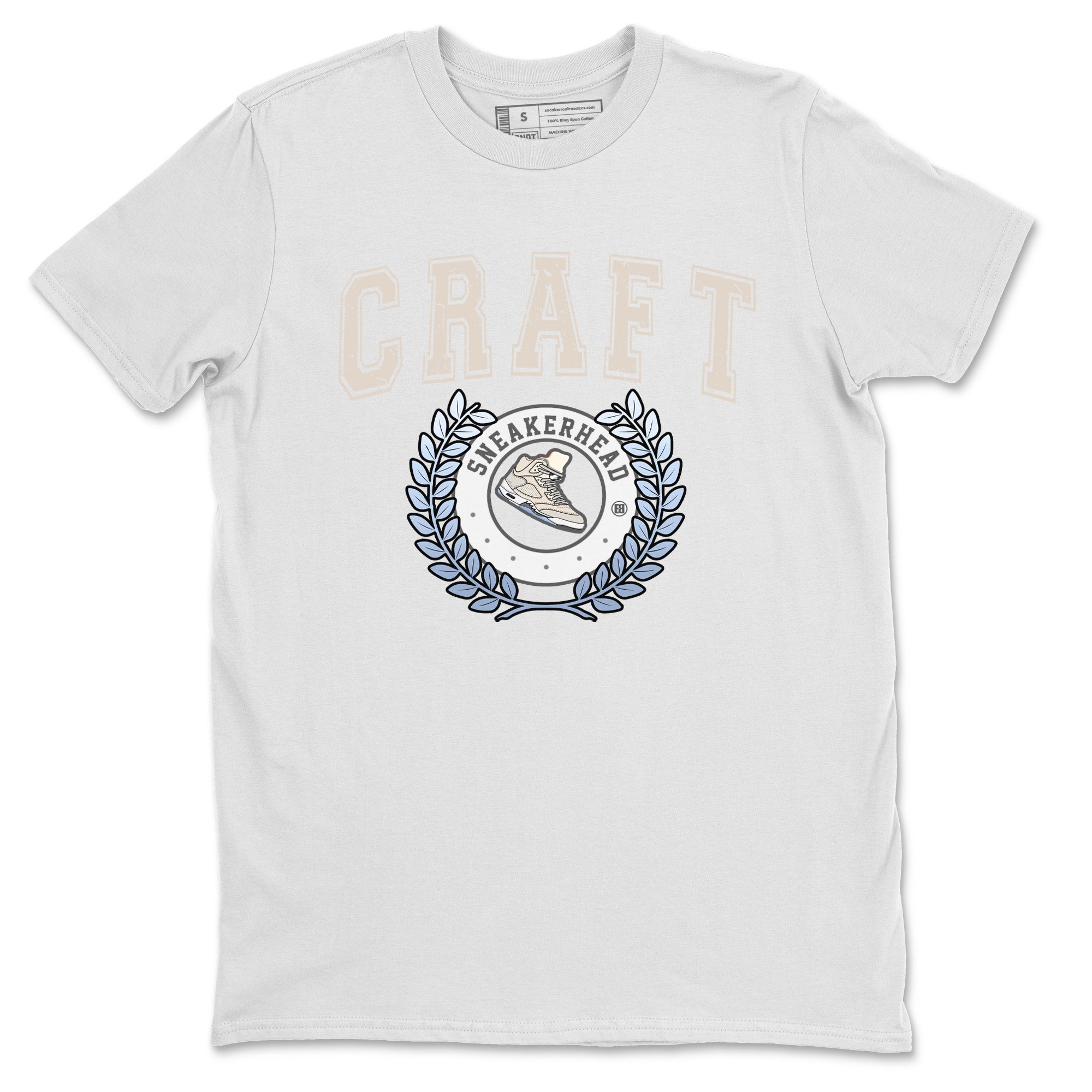 Air Jordan 5 Craft Sneaker Match Tees Sneaker Letter Streetwear Sneaker Shirt Air Jordan 5 Craft Shirt Unisex Shirts White 2