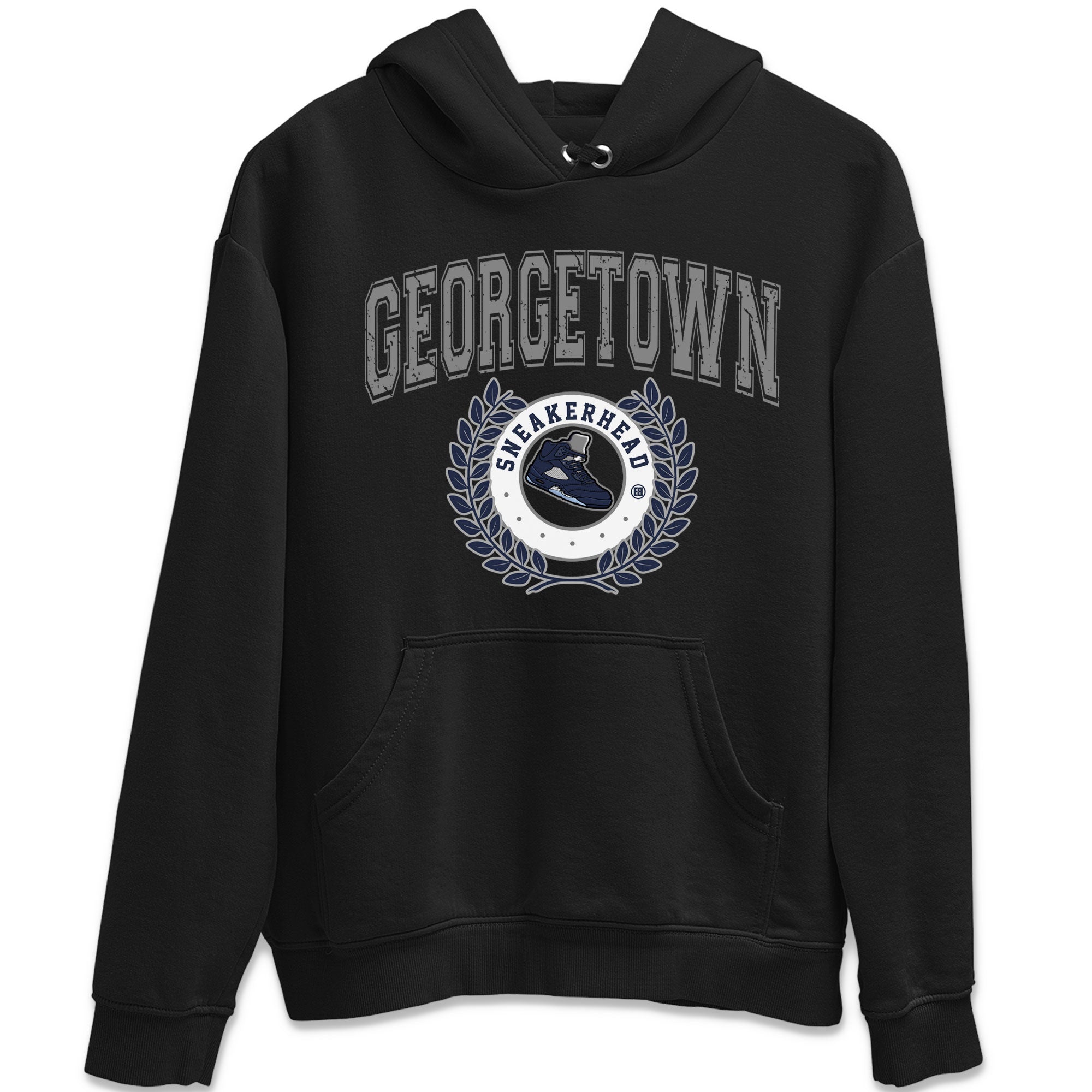 Air Jordan 5 Retro Georgetown shirt to match jordans Sneaker Letter Streetwear Sneaker Shirt AJ5 Georgetown Drip Gear Zone Sneaker Matching Clothing Unisex Black 2 T-Shirt