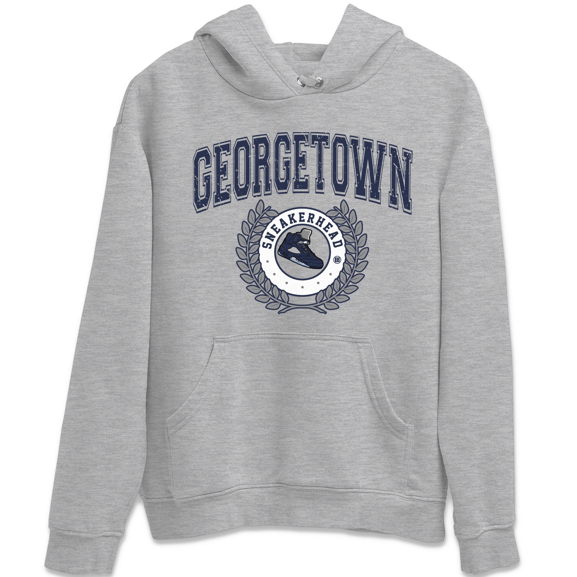Air Jordan 5 Retro Georgetown shirt to match jordans Sneaker Letter Streetwear Sneaker Shirt AJ5 Georgetown Drip Gear Zone Sneaker Matching Clothing Unisex Heather Grey 2 T-Shirt