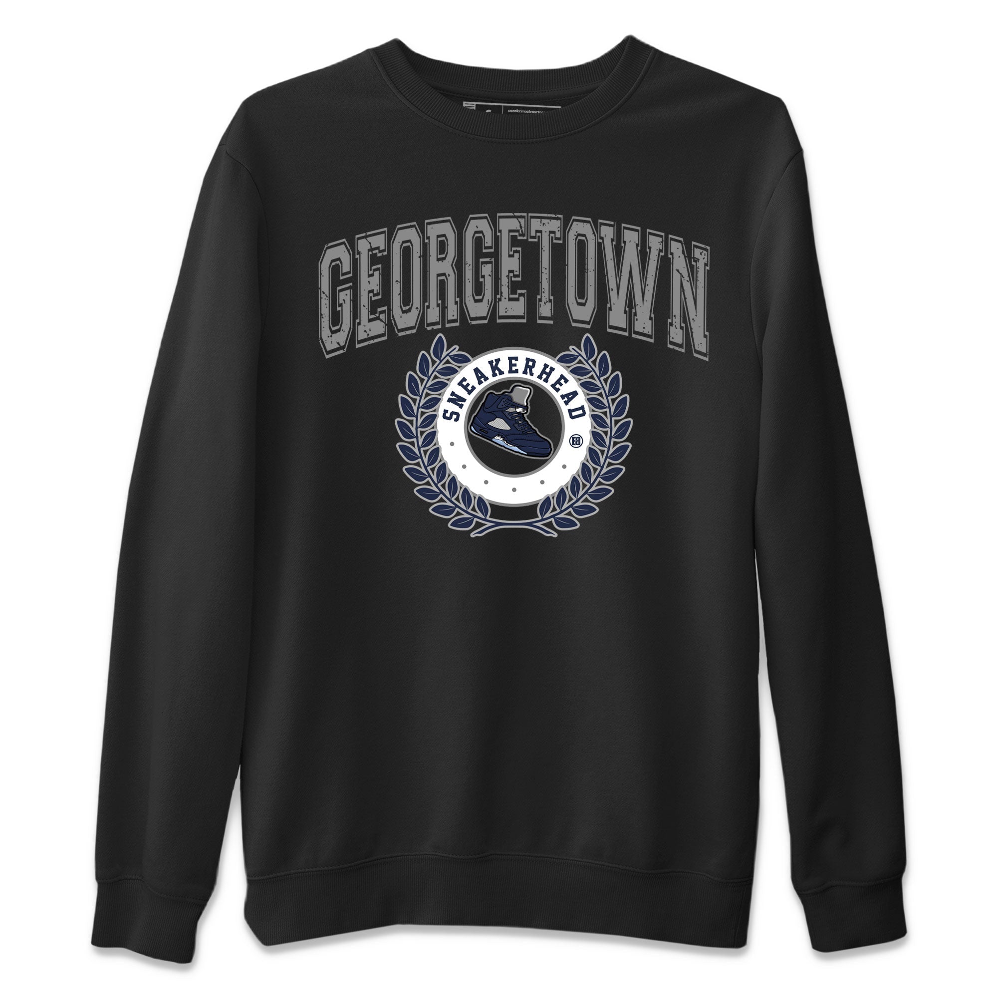 Air Jordan 5 Retro Georgetown shirt to match jordans Sneaker Letter Streetwear Sneaker Shirt AJ5 Georgetown Drip Gear Zone Sneaker Matching Clothing Unisex Black 2 T-Shirt