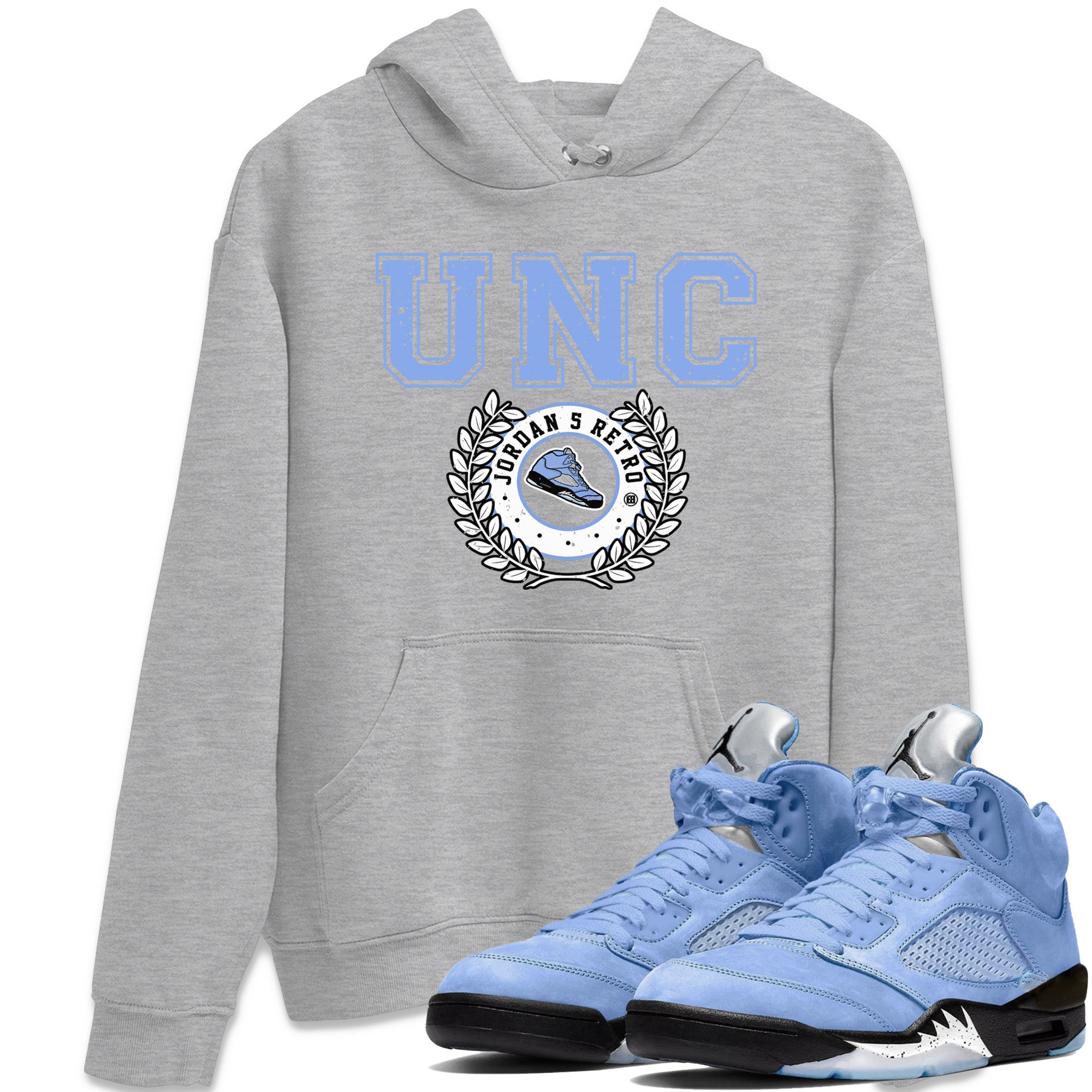 Jordan 5 UNC Shirt To Match Jordans Sneaker Letter Sneaker Tees Jordan 5 UNC Drip Gear Zone Sneaker Matching Clothing Unisex Shirts