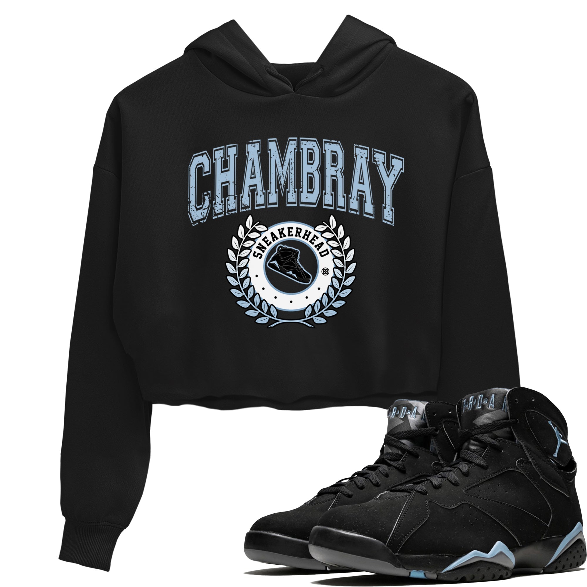 Air Jordan 7 Chambray Sneaker Match Tees Sneaker Letter Streetwear Sneaker Shirt AJ7 Chambray Sneaker Release Tees Women's Shirts Black 1